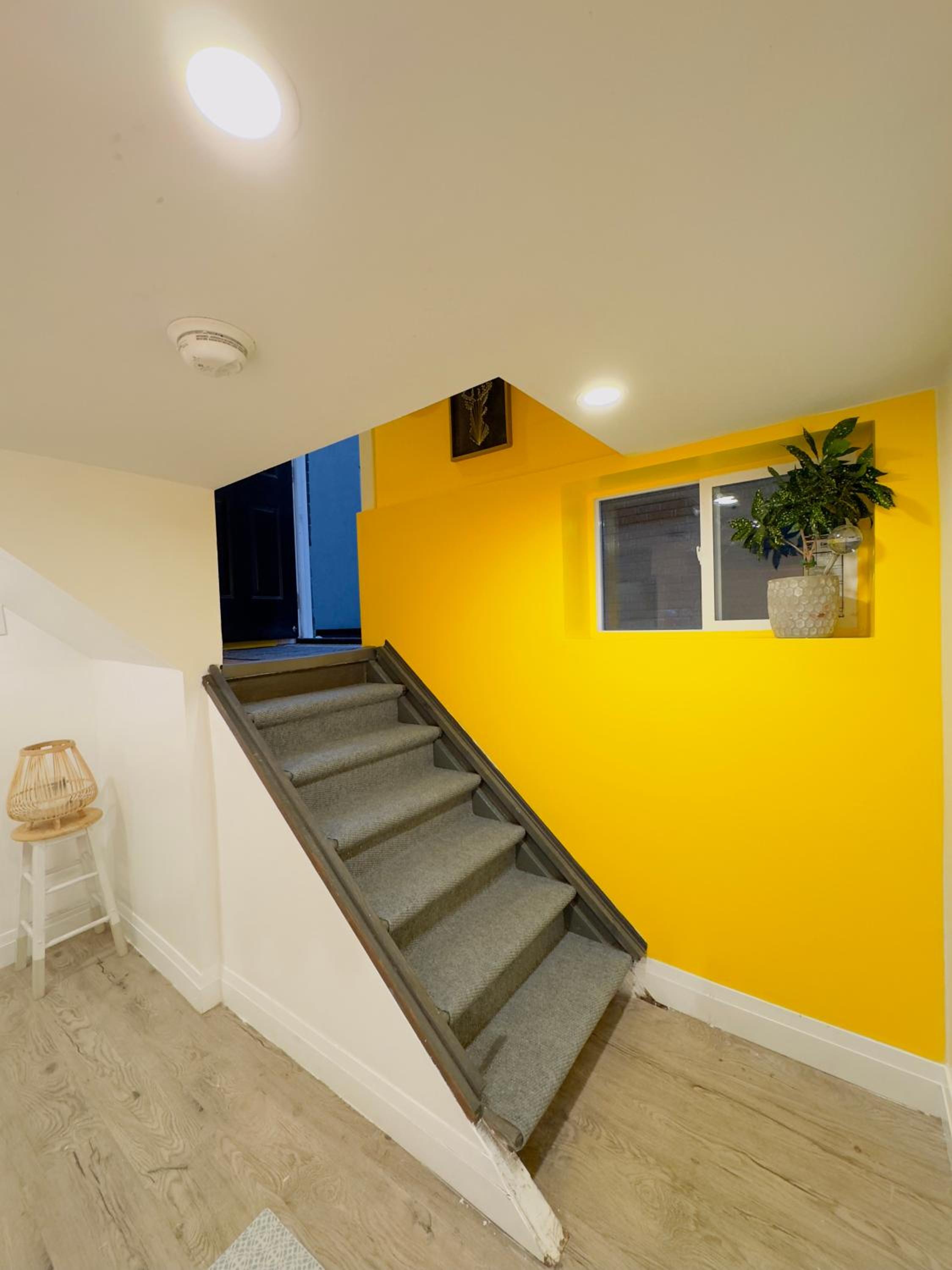 Walnut House Stylish Bright Basement