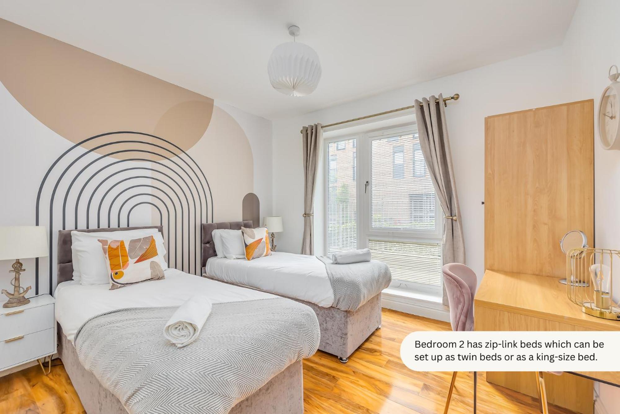 Elegant Apartment @ Campbell Park • City Centre • Balcony • Free Parking • Sky TV • Yoko Property