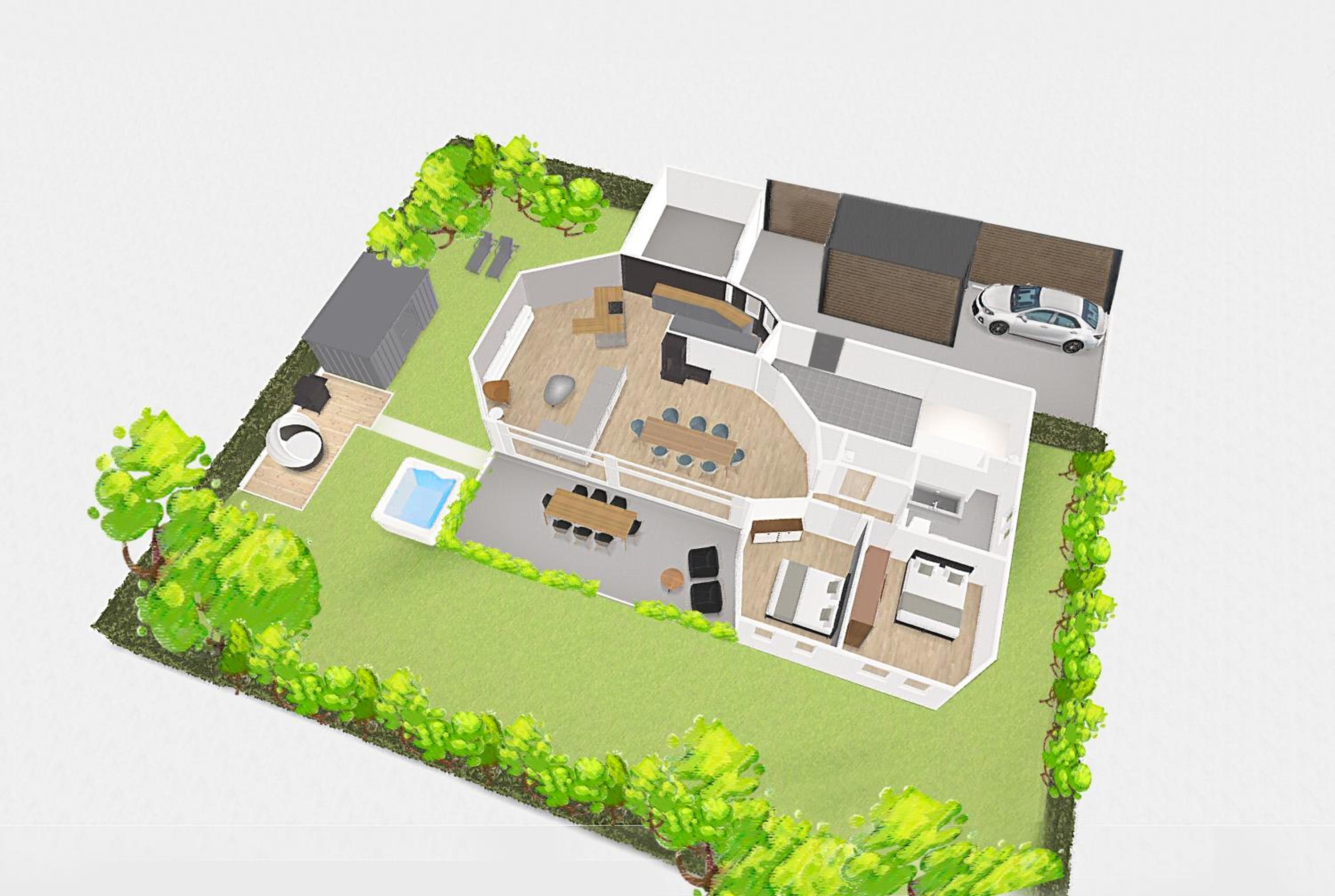 Ferienhaus Oak Tree Natur, Sauna & Whirlpool