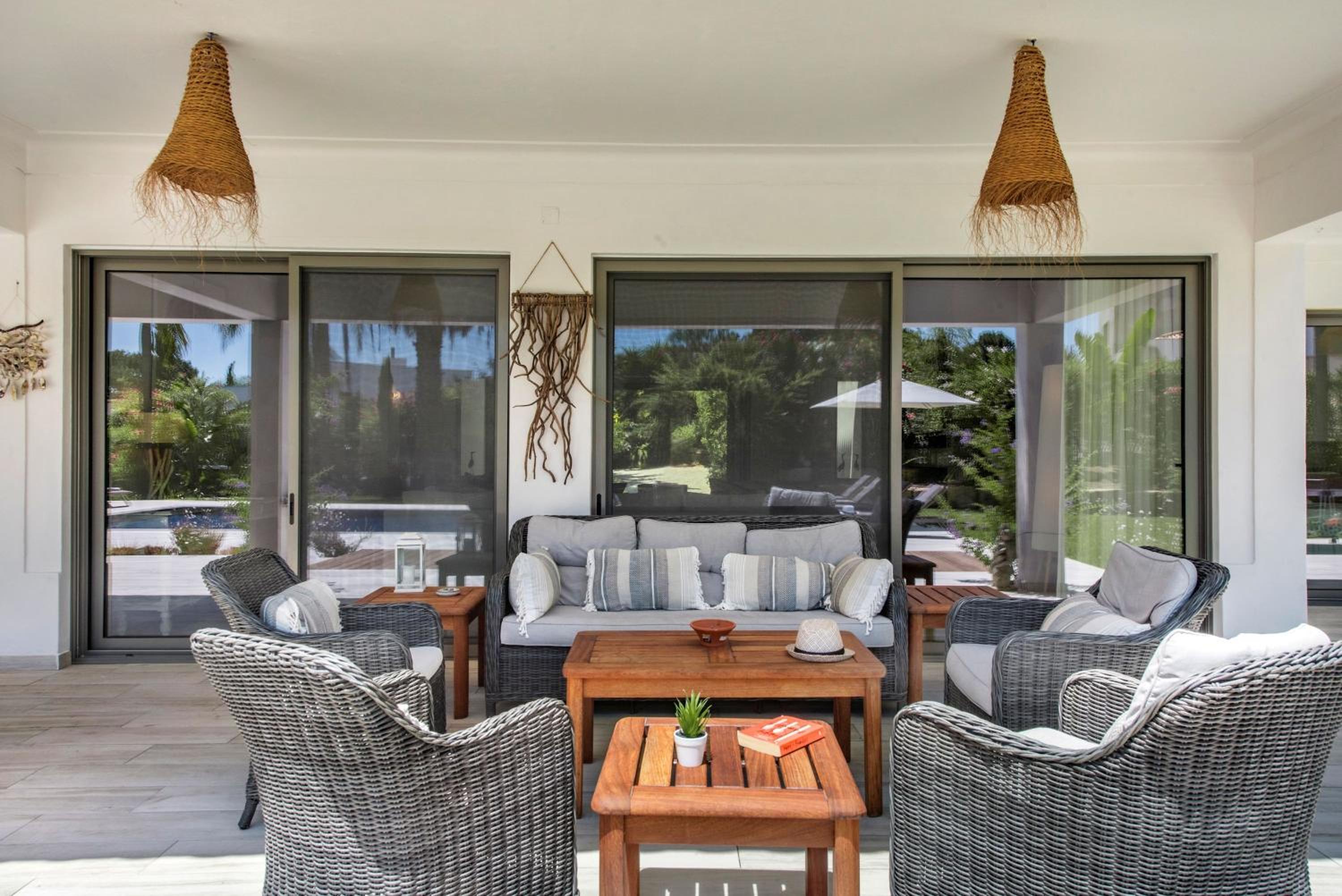 Almancil Vacations - Dazzling Almancil Villa  Villa Magorian  4 Bedrooms  Spacious Furnished Sun Terrace  Private Outdoor Pool  BBQ Facilities  Shaded Outdoor Dining Area  Private Garden  Quinta Do Lago - Property Image 3