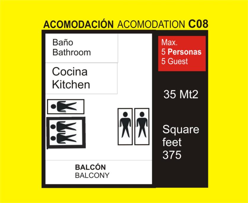 Apartaestudio Perfecto, RODADERO Gaira WIFI 100