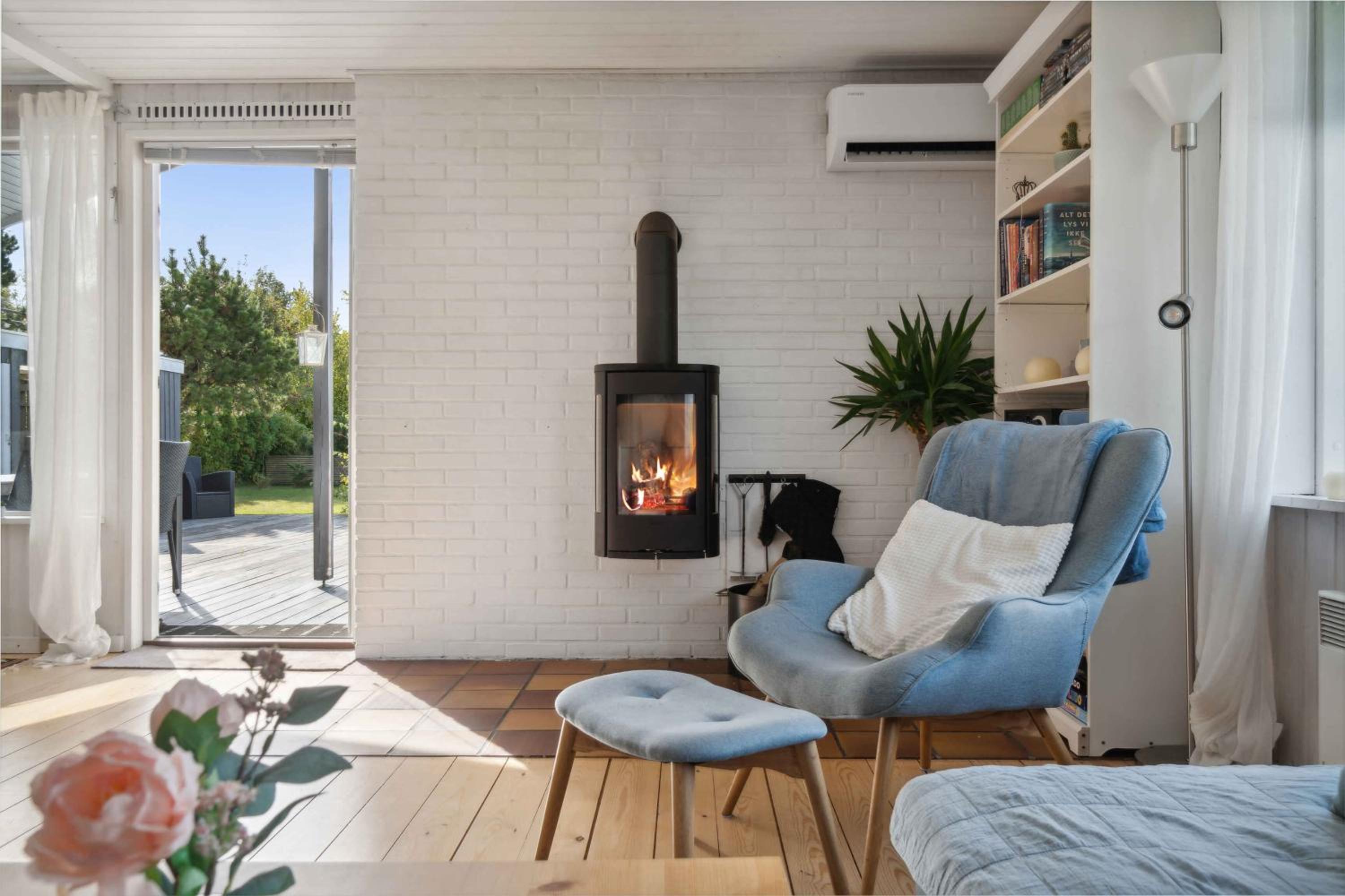 Cozy Summer House With Outdoor Fireplace
