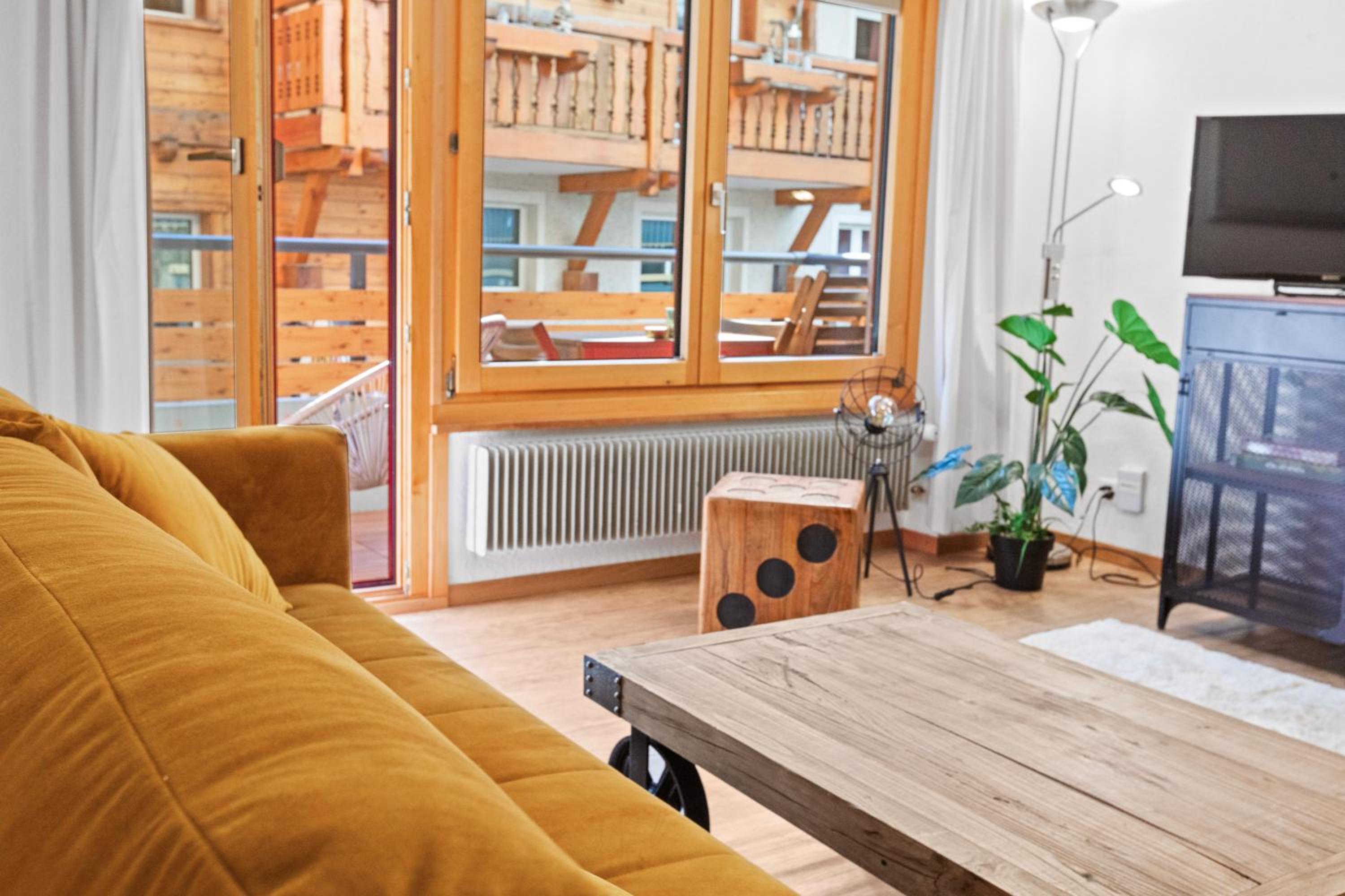 Centre de Saas-Fee - 2 chambres - balcon & patio