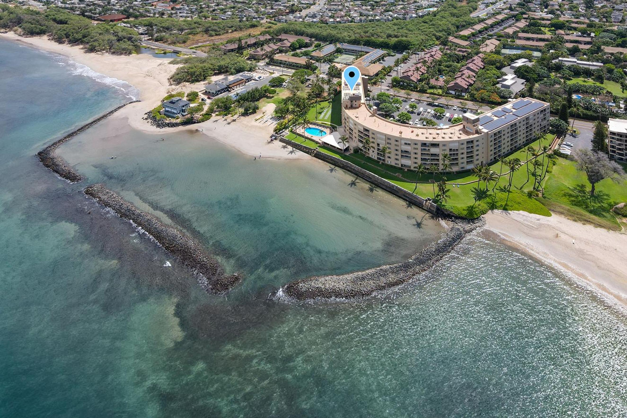 Menehune Shores 606 - Direct Ocean Front, Split AC