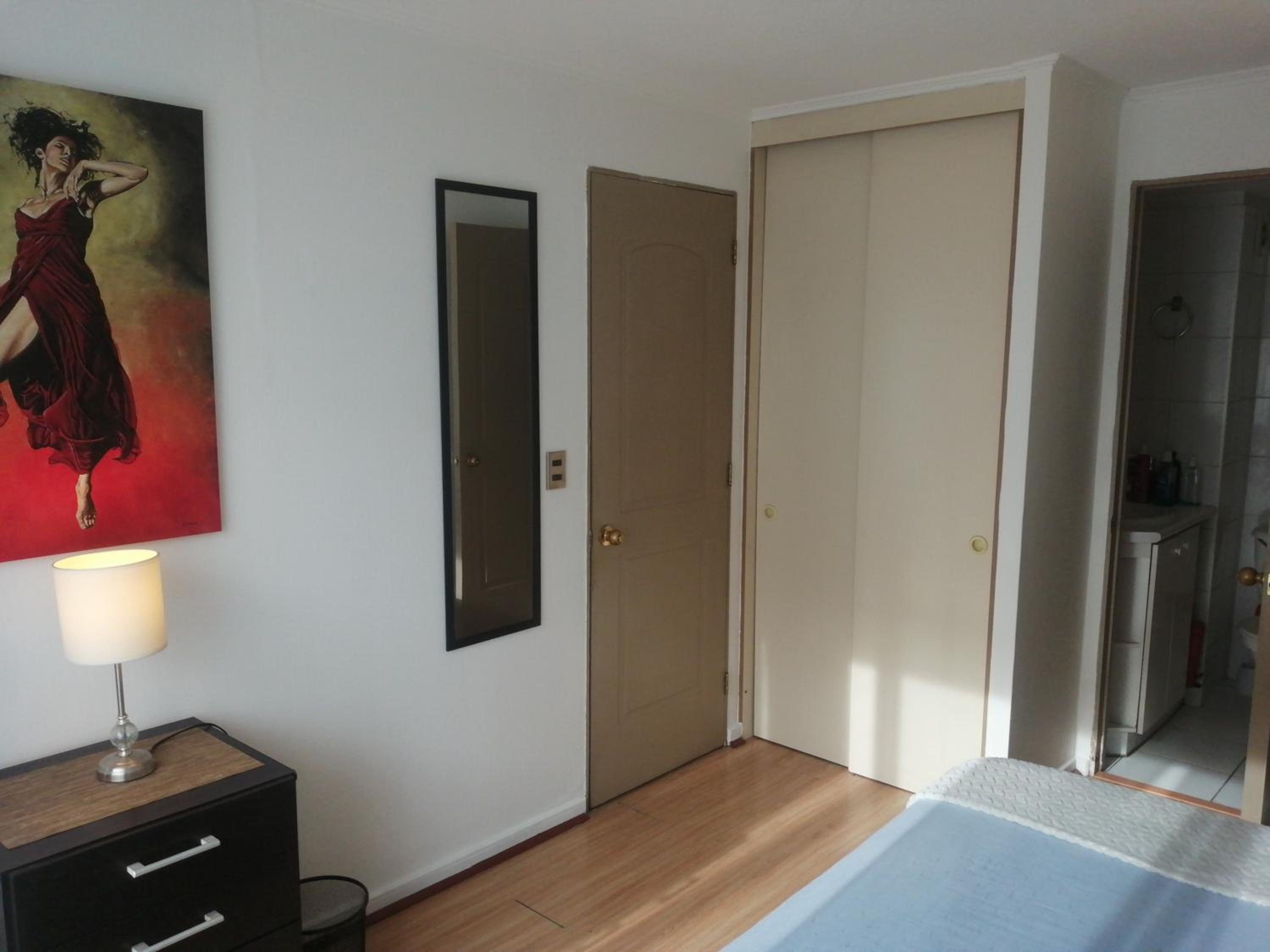 Room and bathroom in private residence