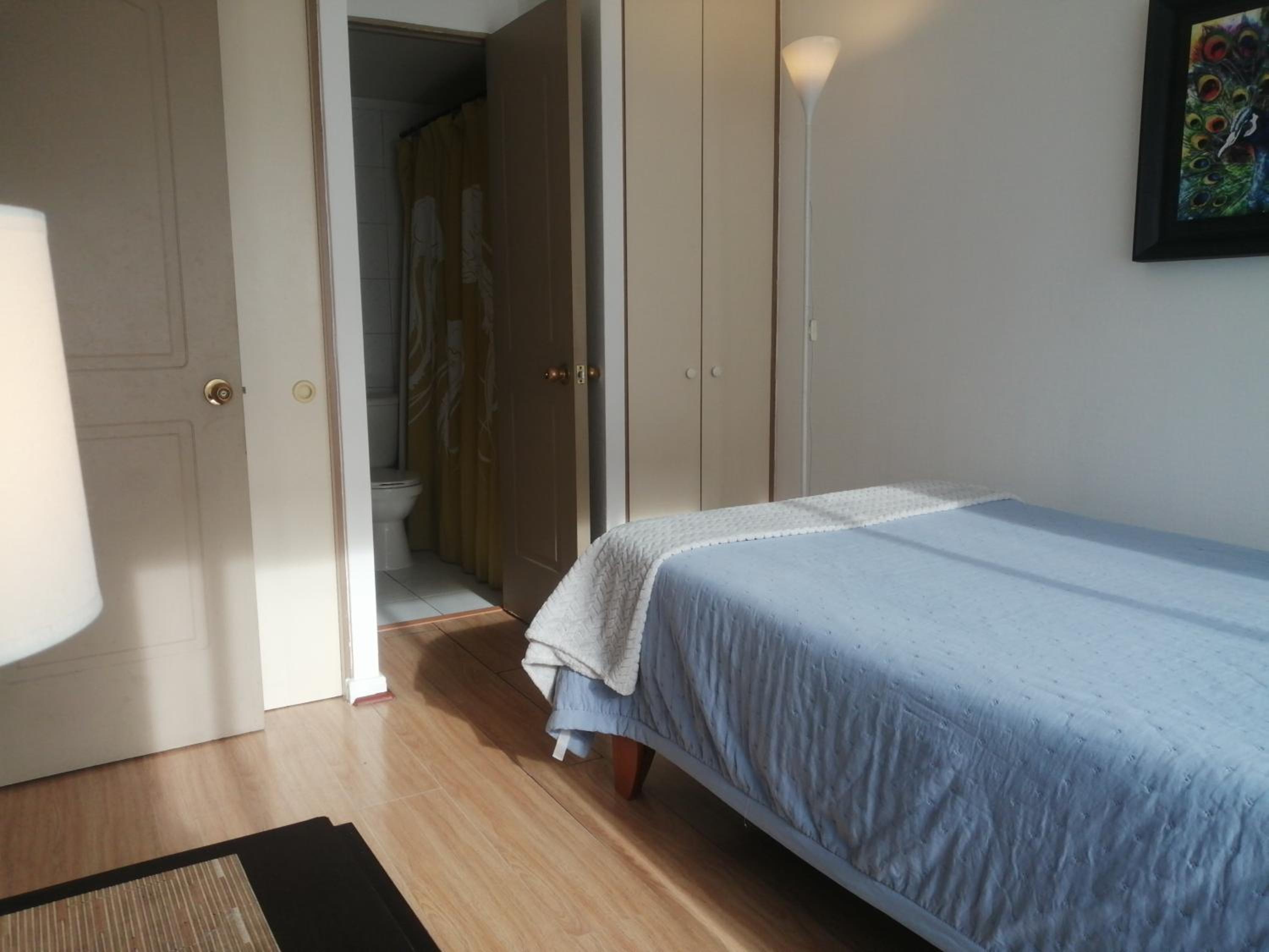 Room and bathroom in private residence