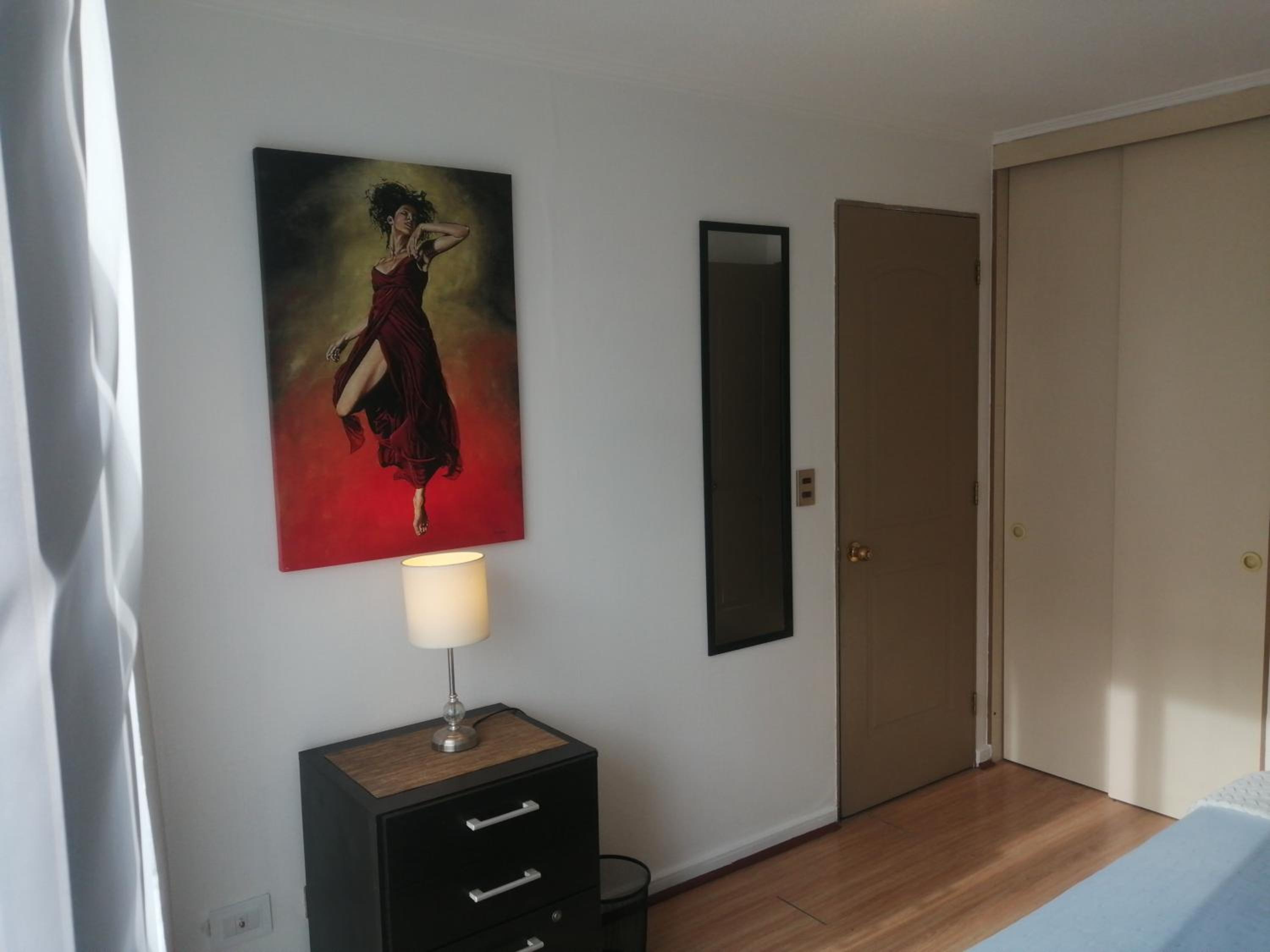 Room and bathroom in private residence