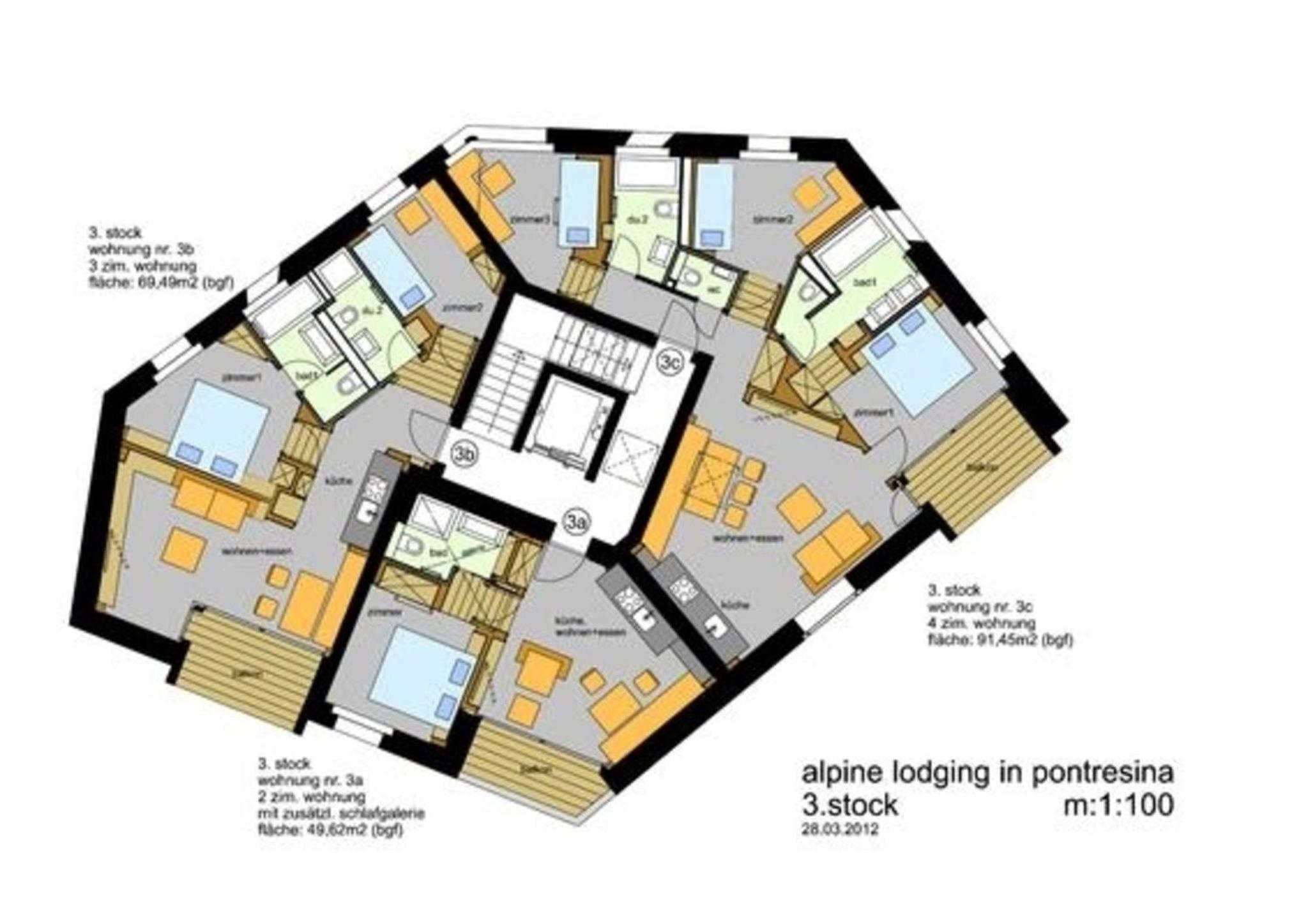 Alpine Lodge 6-Bett-Wohnung Chesa Plattner