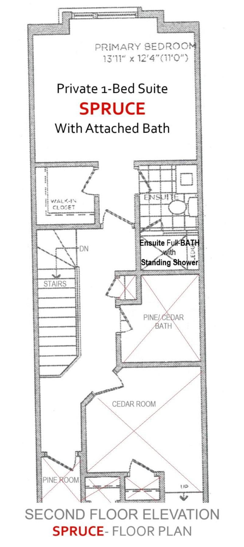 SPRUCE Private Suite with attached Full Bathroom in Toronto, Canada