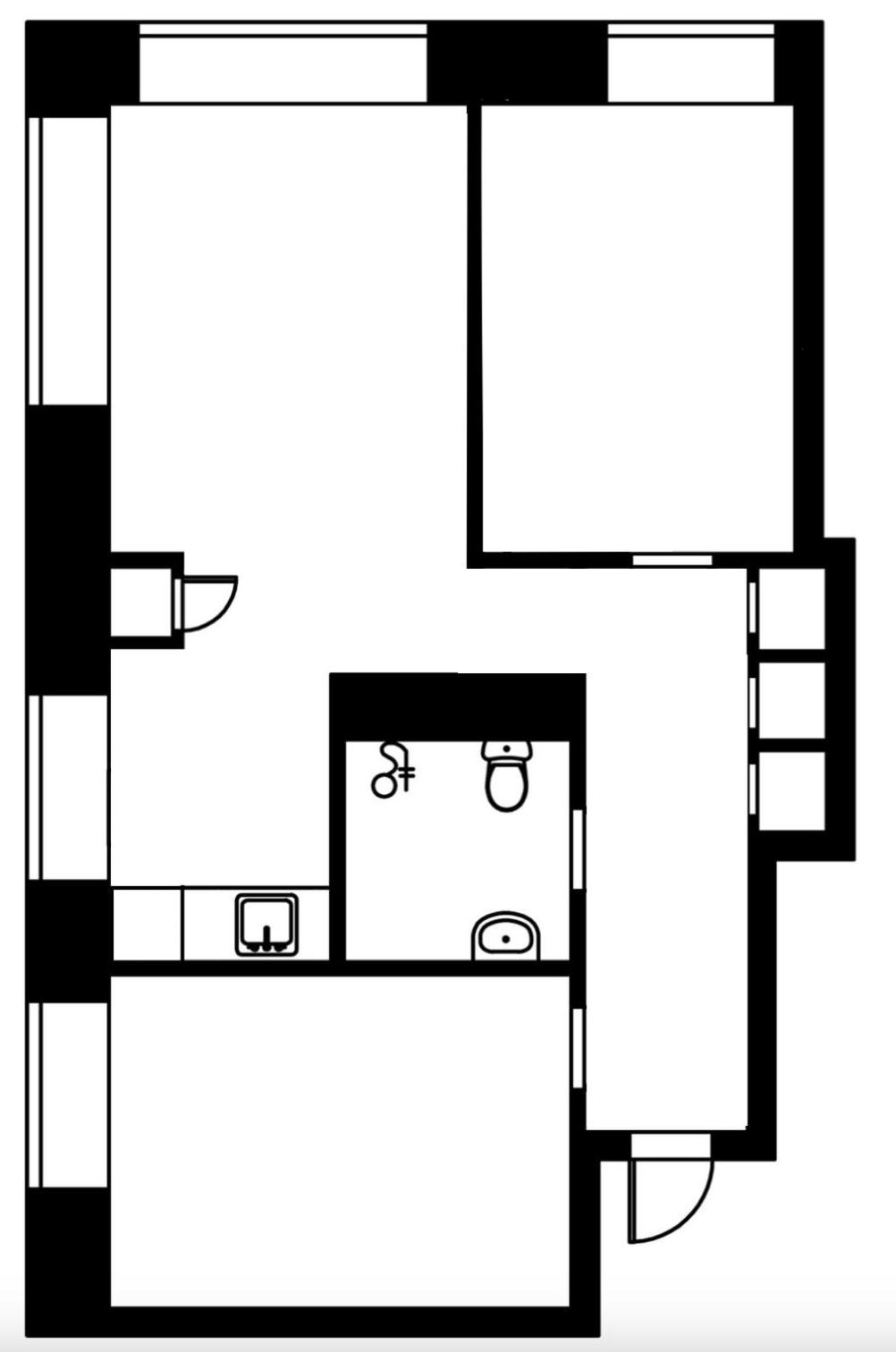 Artistic 2-Bedroom full of light