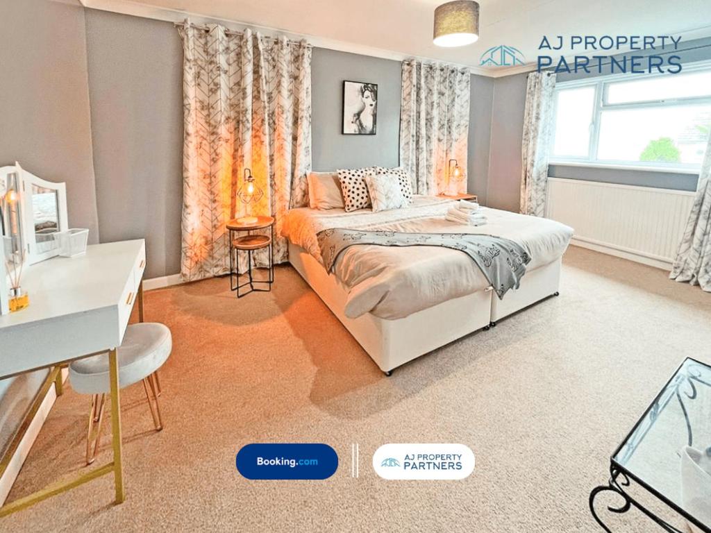 Premium Deal l Hill View Home l Last-Minute Offer l Cheltenham l AJ Properties l Perfect for Short or Long Stays l 4Beds 4Bedrooms view 5