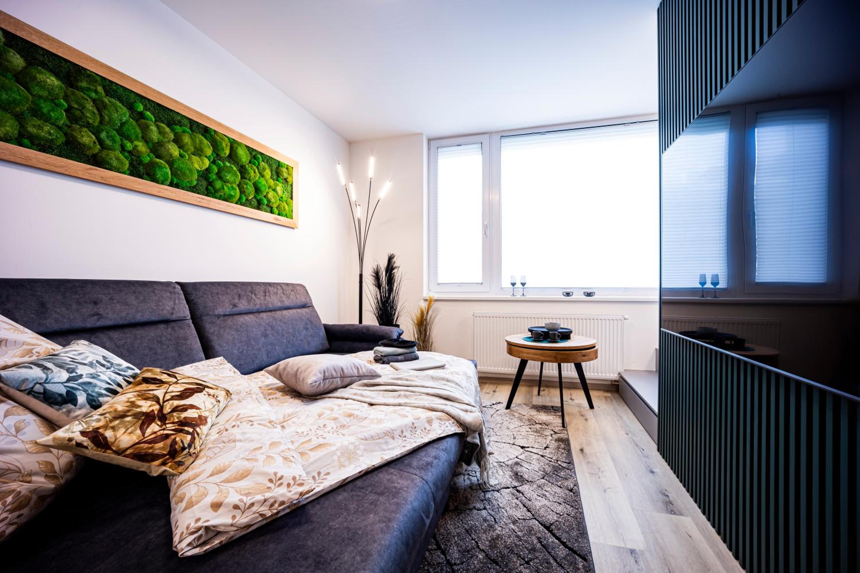 DH Vankovka Design 1kk Apartment - 1 min Vankovka, BUS, Train - Netflix, SmartTV, Free Nespresso, Free Parking