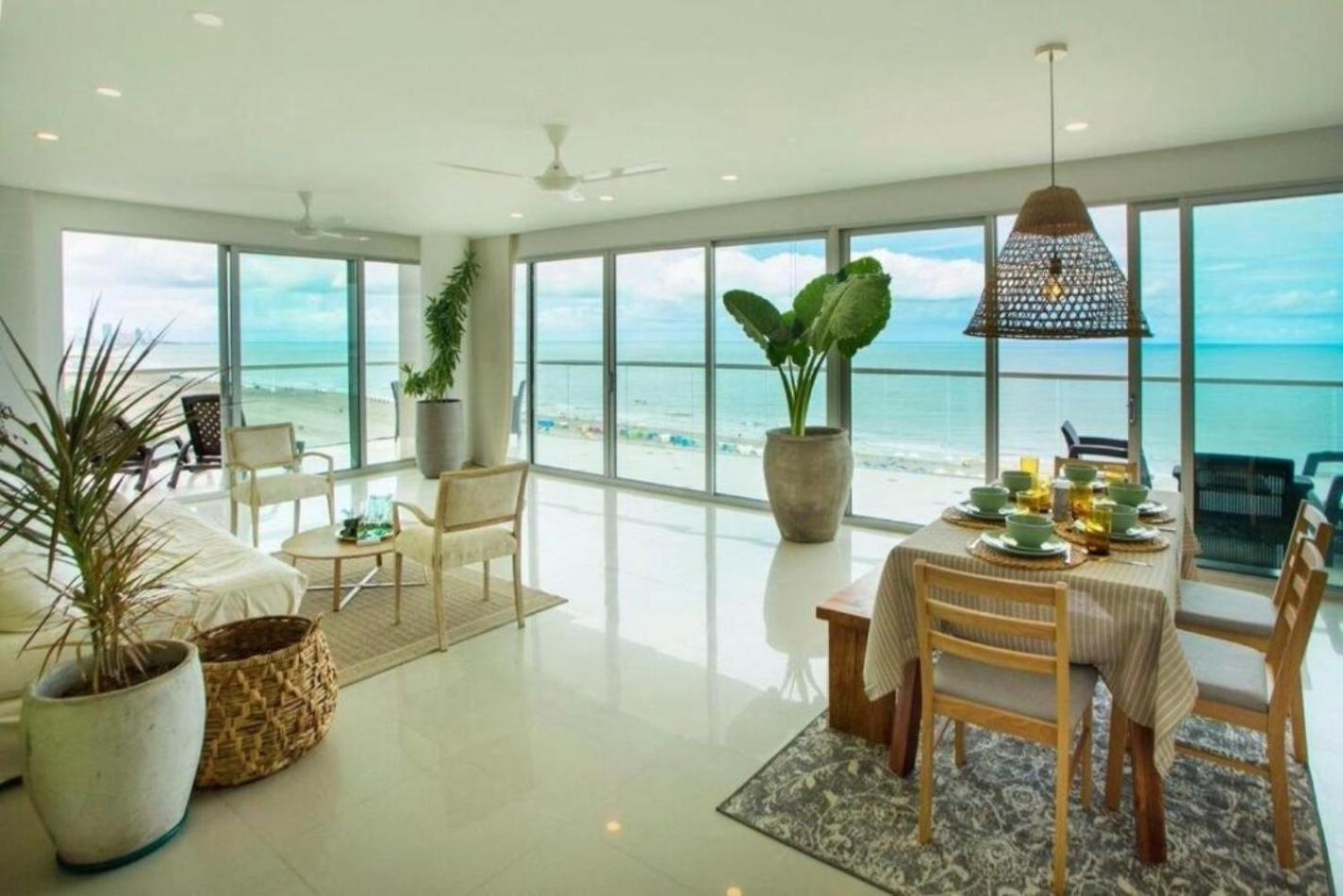Oceanfront condominium with direct access to the beach.