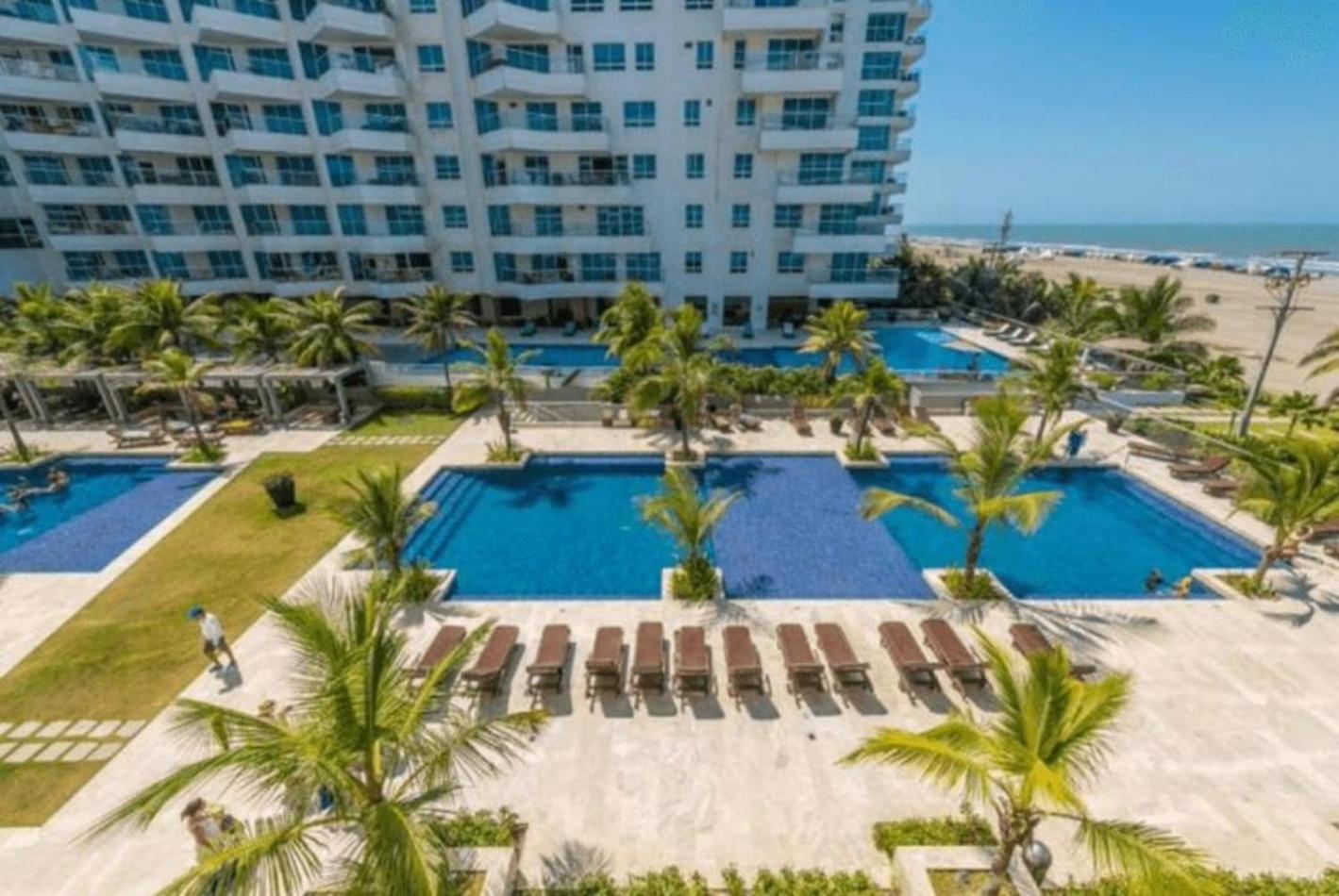 Oceanfront condominium with direct access to the beach.