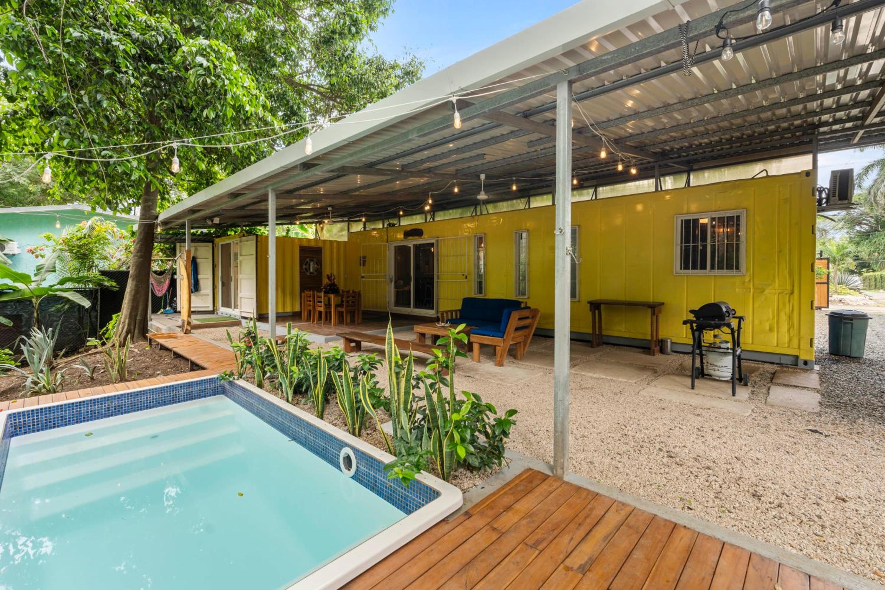 Unique Container Home with Private Pool and Deck