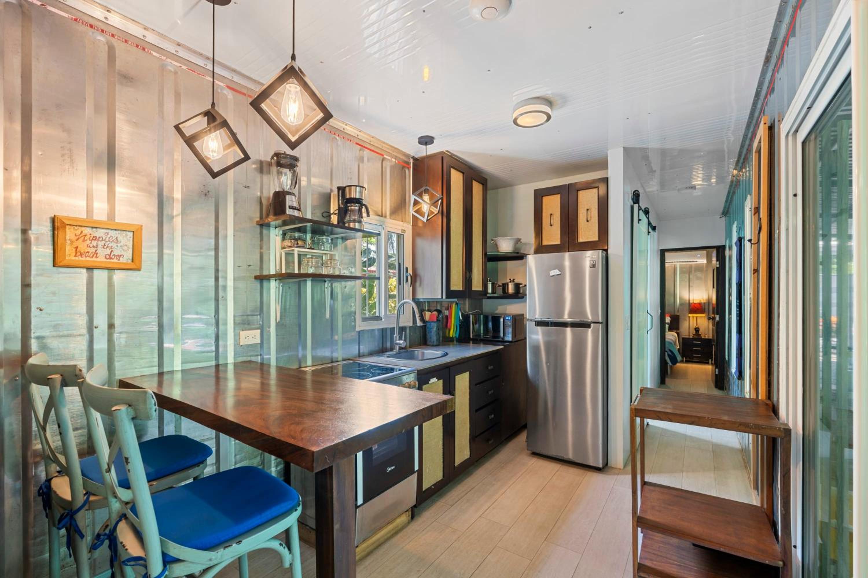 Unique Container Home with Private Pool and Deck