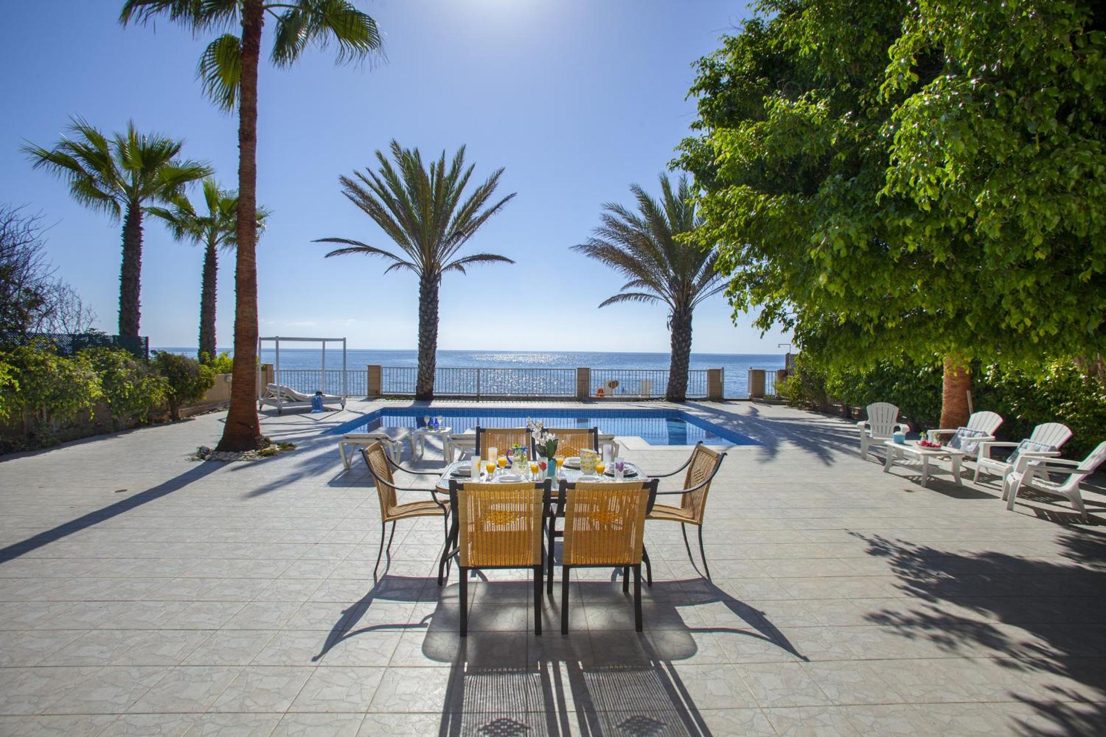 Meneou Beachfront Villa Sunset
