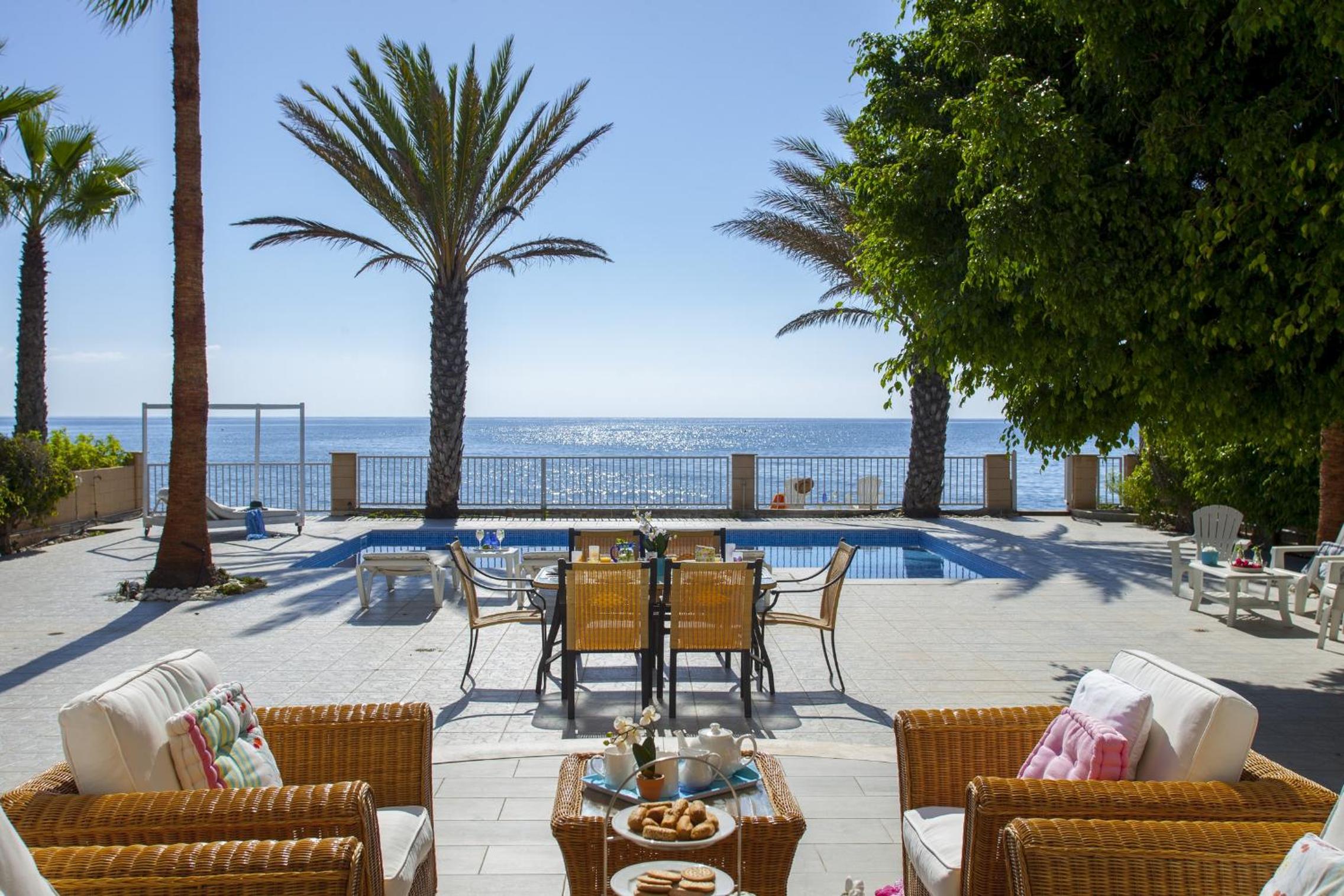 Meneou Beachfront Villa Sunset
