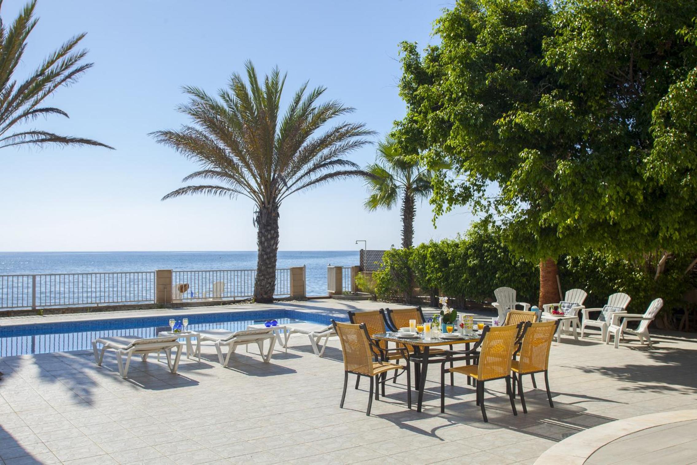 Meneou Beachfront Villa Sunset
