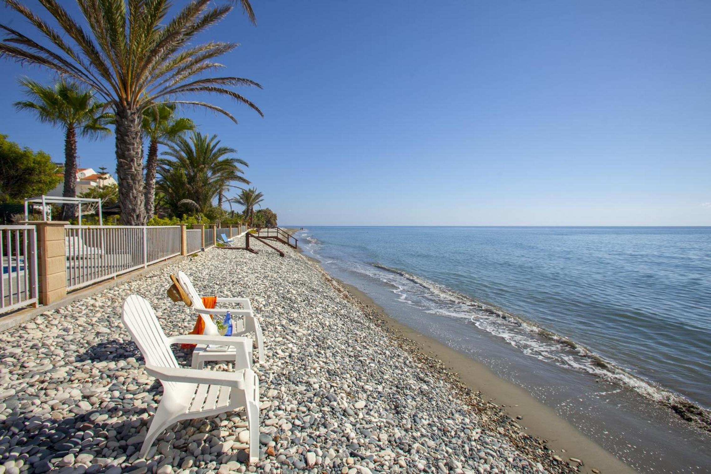 Meneou Beachfront Villa Sunset