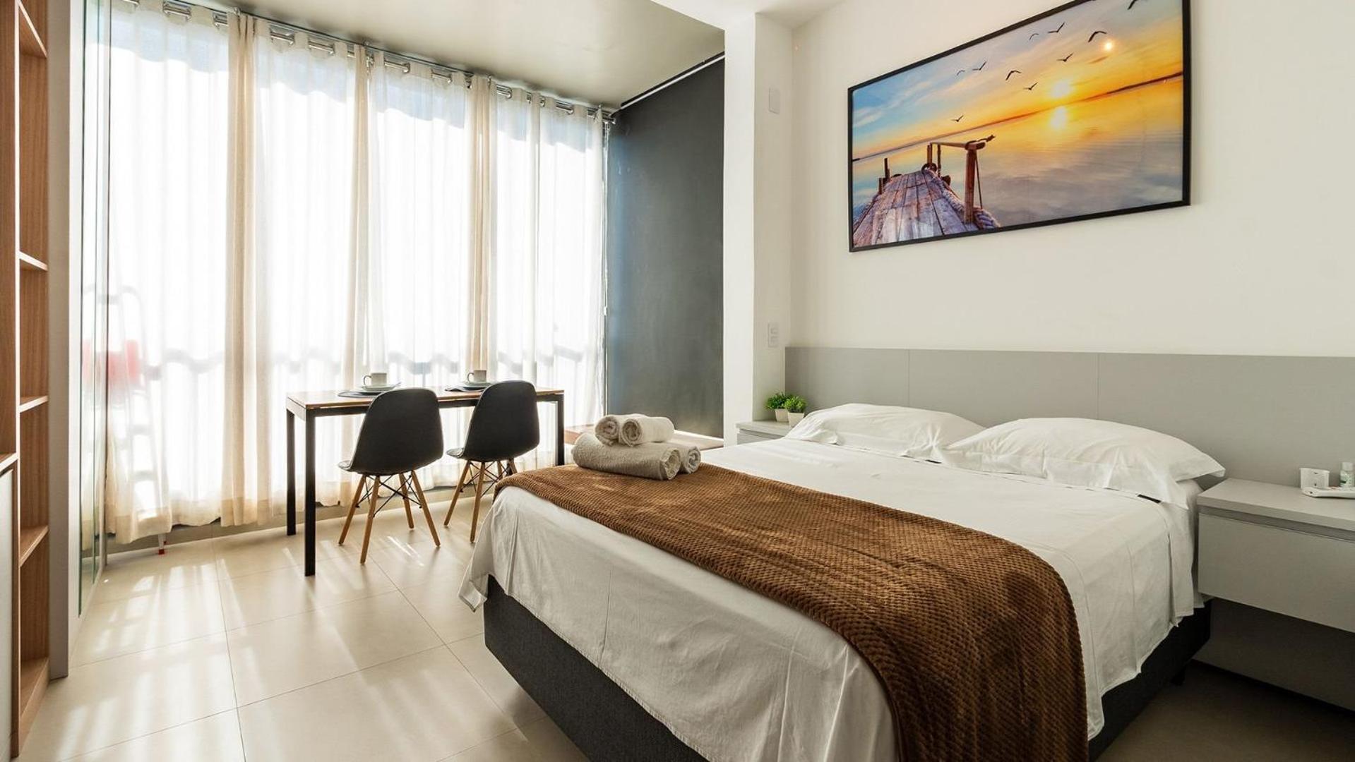 Studios Novíssimos com Piscina no Rooftop e vista para o Allianz Parque