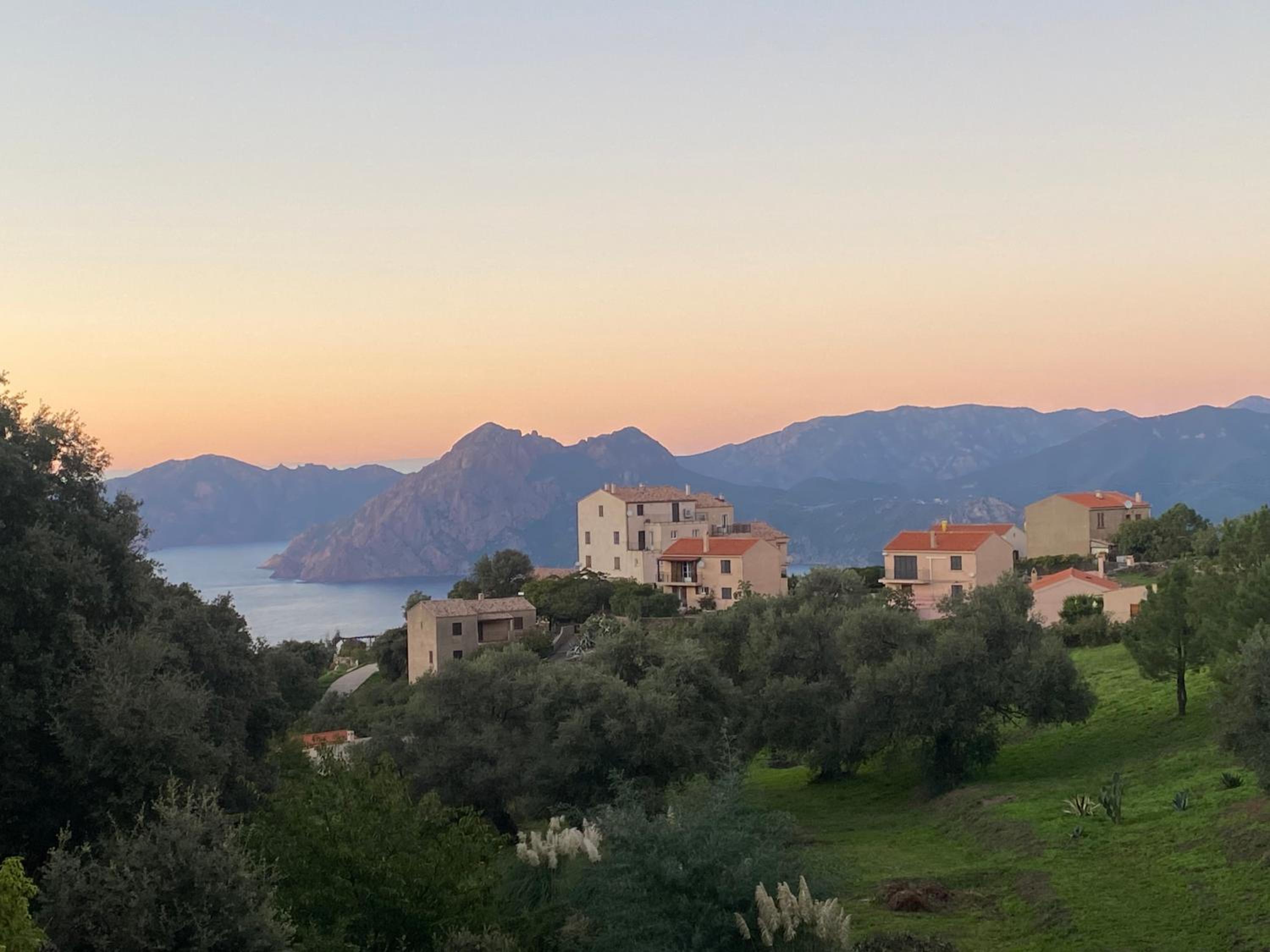 Piana - vue mer et village
