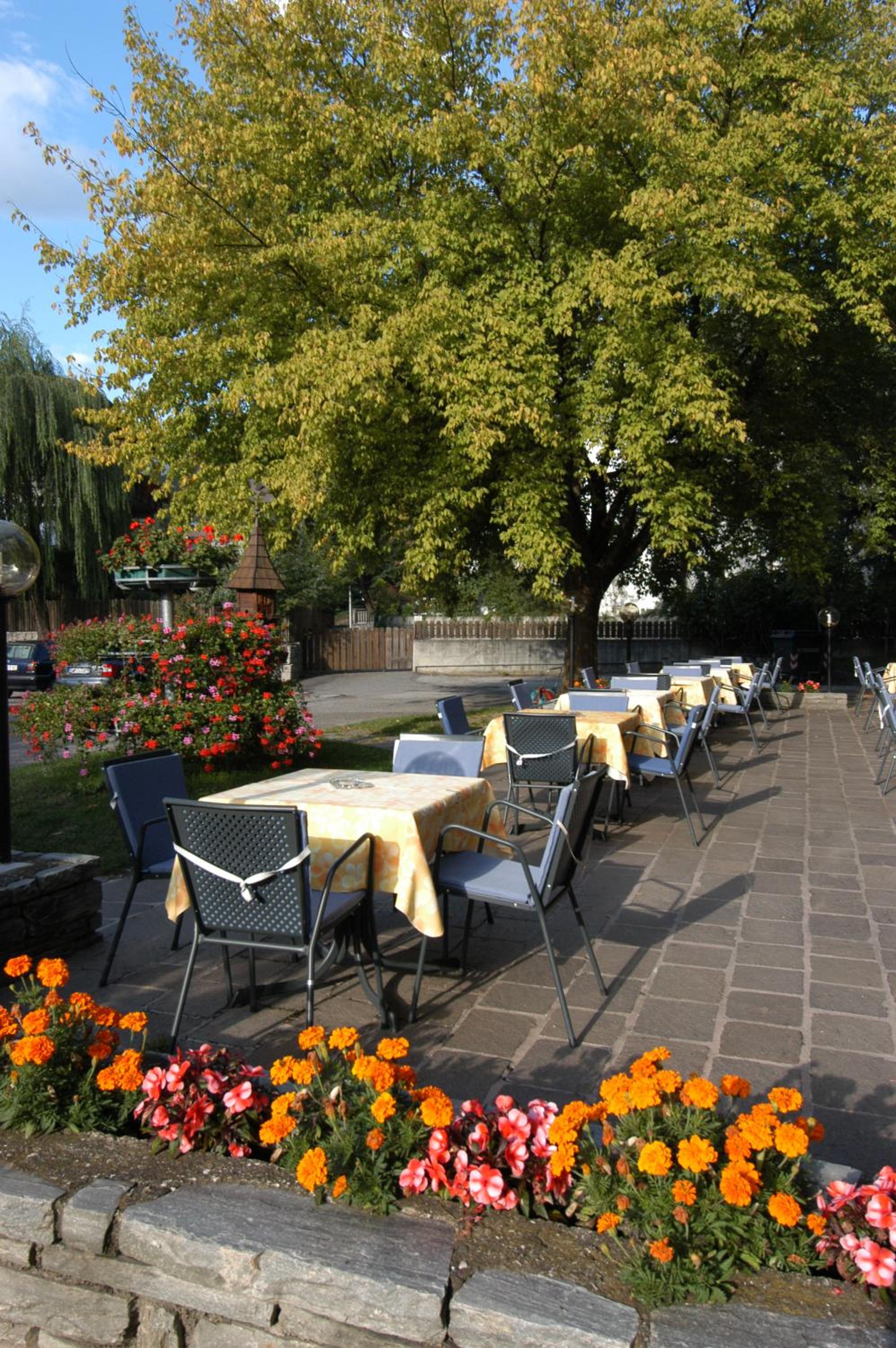outdoor BBQ area