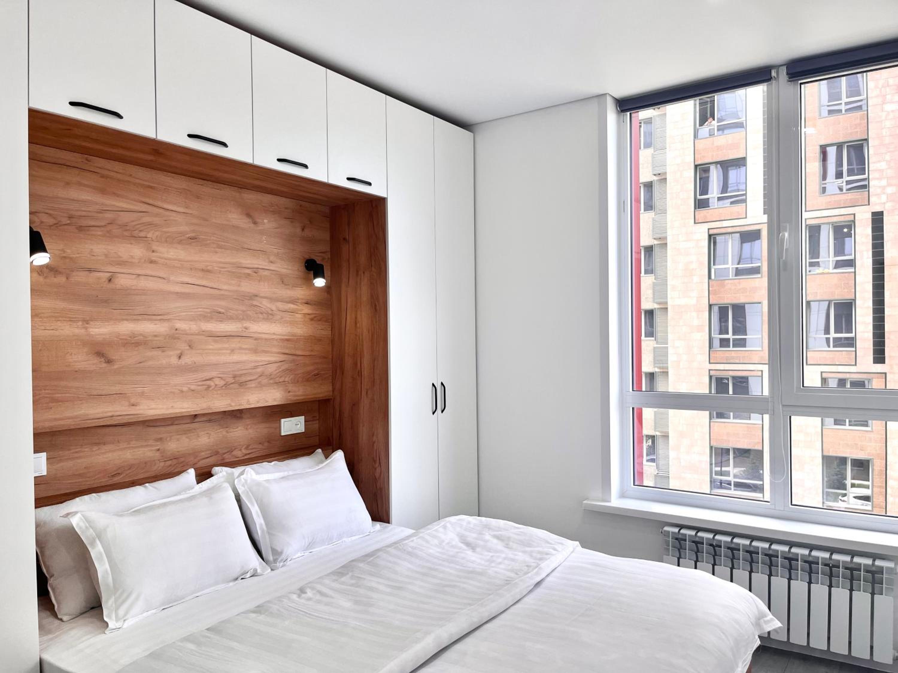Bright Raimbek19-21 Residence 1br, next to metro & drinking water as a gift view 2