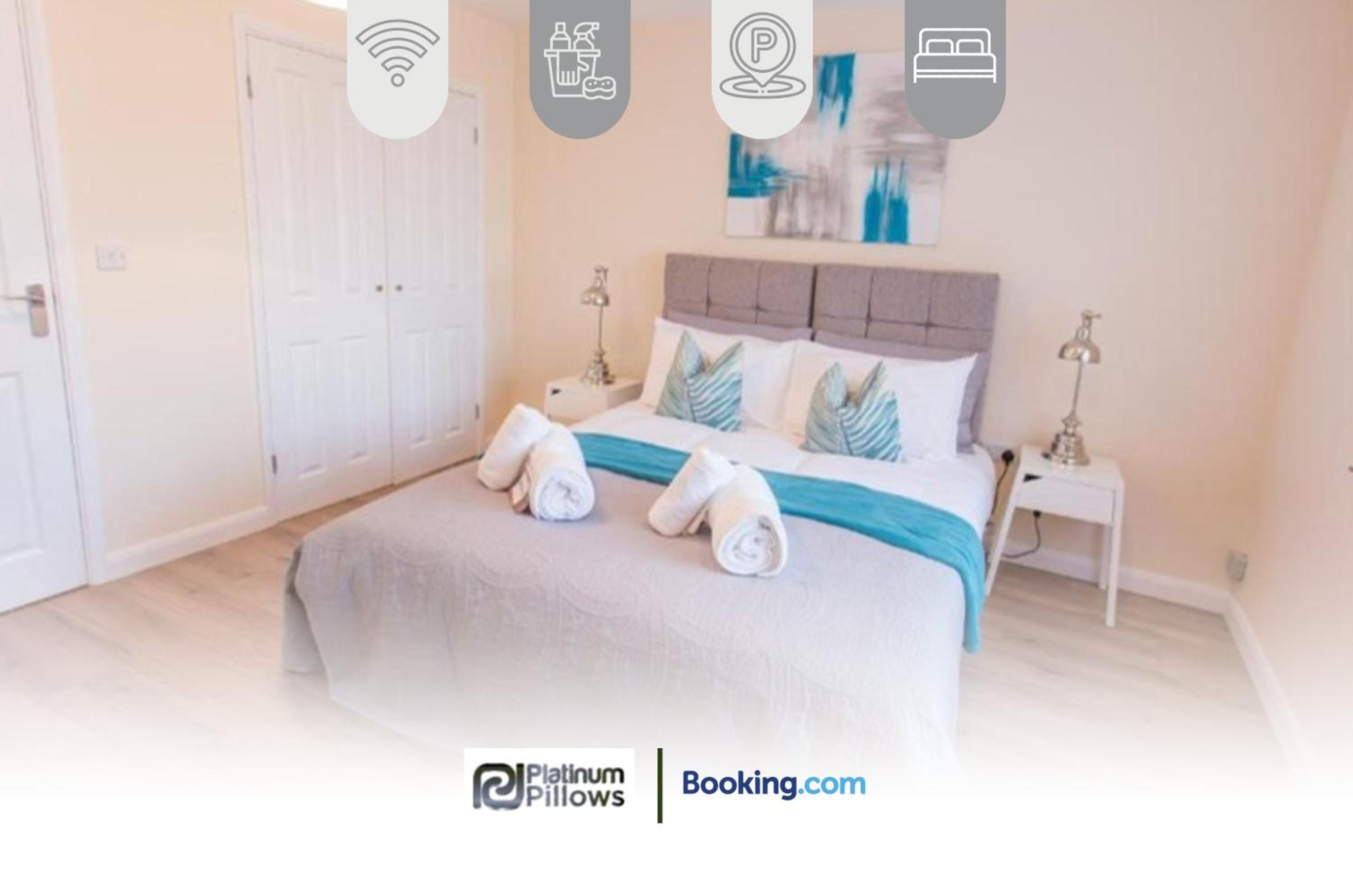Oxford Vacations - Two Bedroom Pinnocks Lodge Apartment close to JR Hospital By Platinum Pillows Short Lets Serviced Accommodation Oxford - Property Image 48