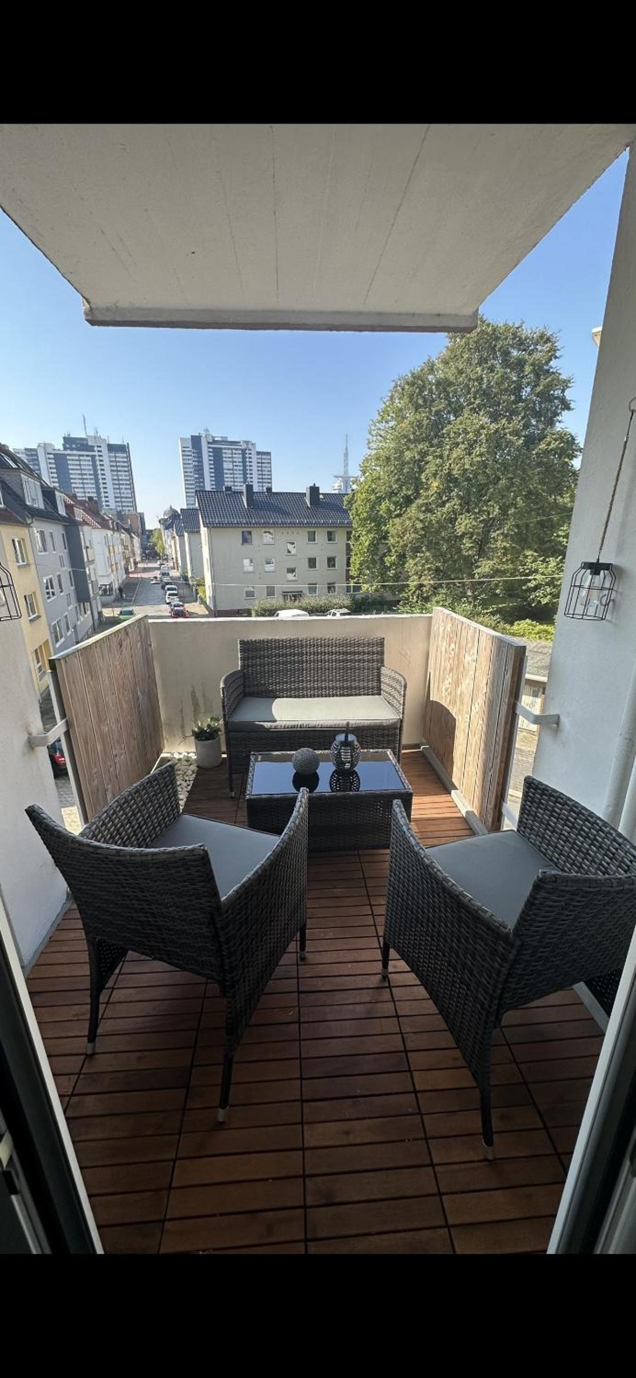 FEWO am Deich 1 Zentral mit Stadtblick und Kontaktloser Check in