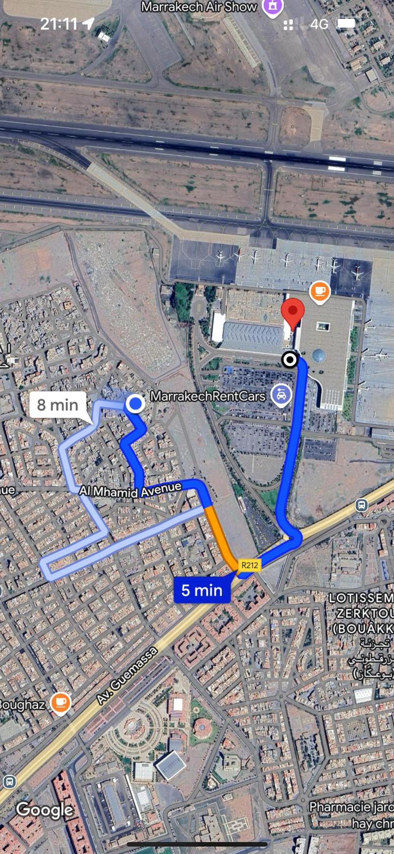 Apparemment aéroport Marrakech