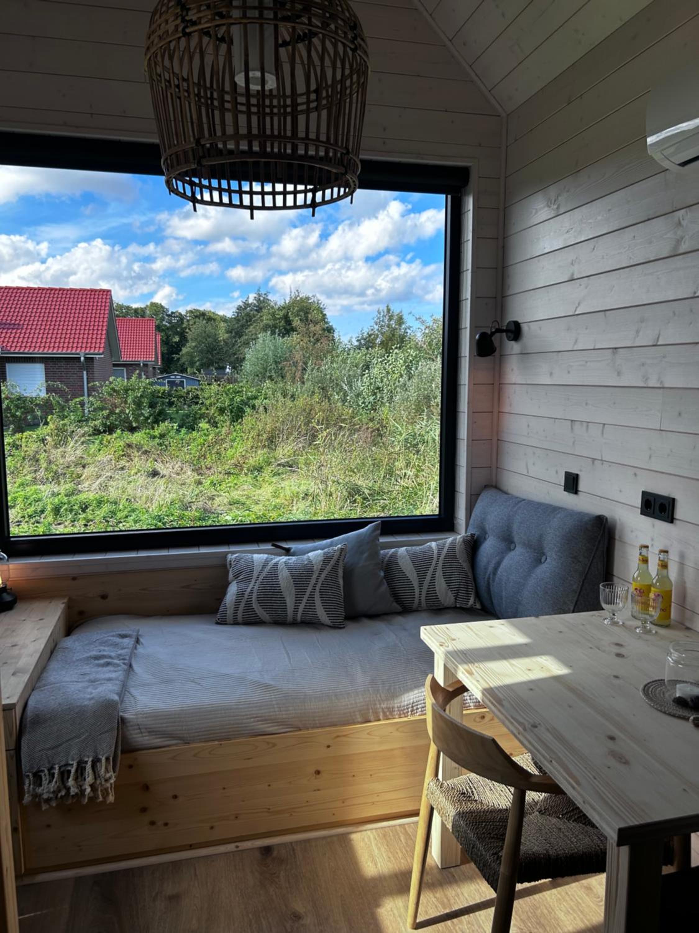 Lykke Huus Tinyhaus an der Nordsee mit Fasssauna