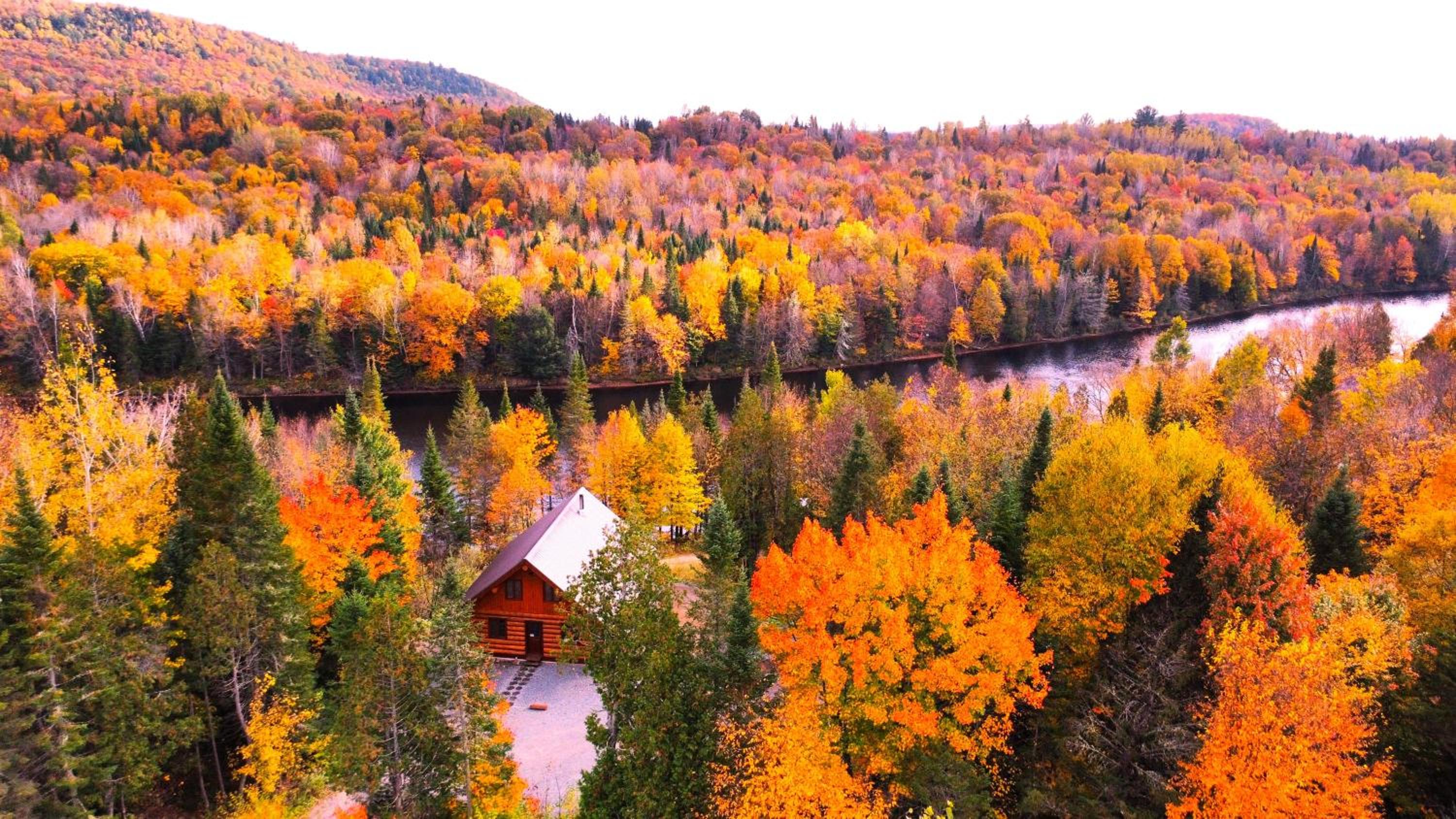 Chalet bois rond aux paysages uniques avec Spa !