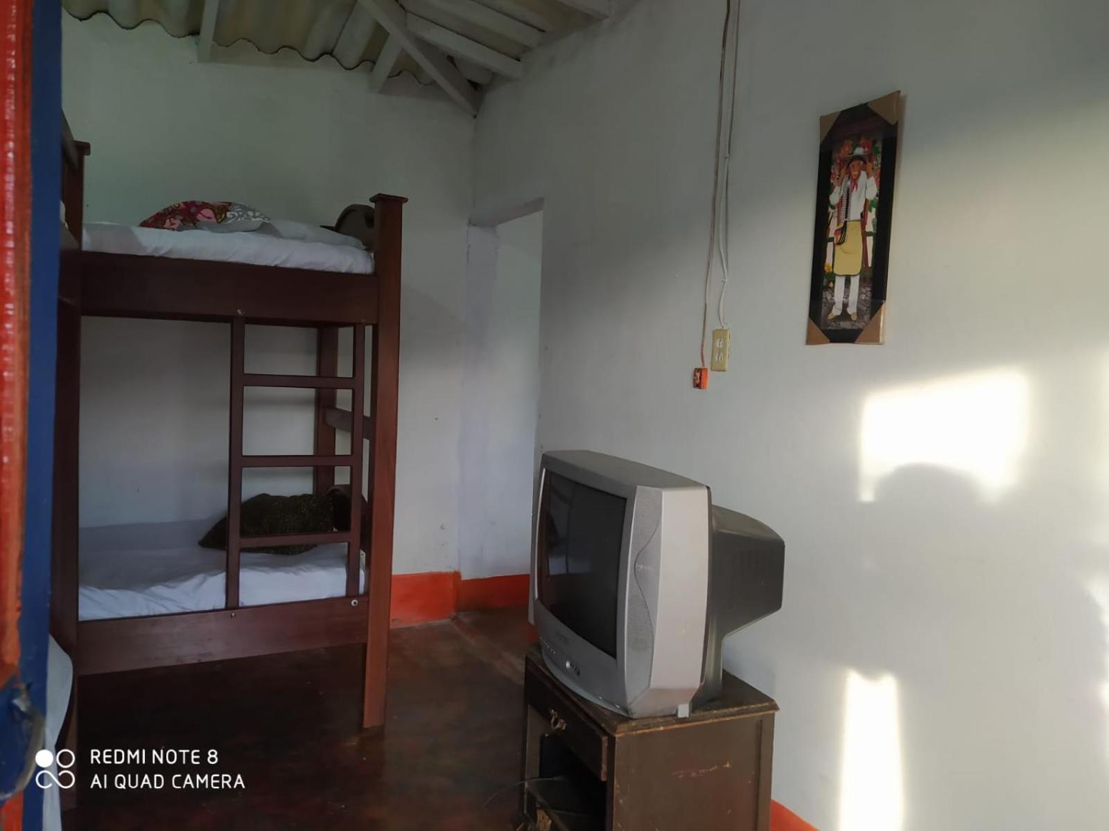 pequeña casa en finca cafetera