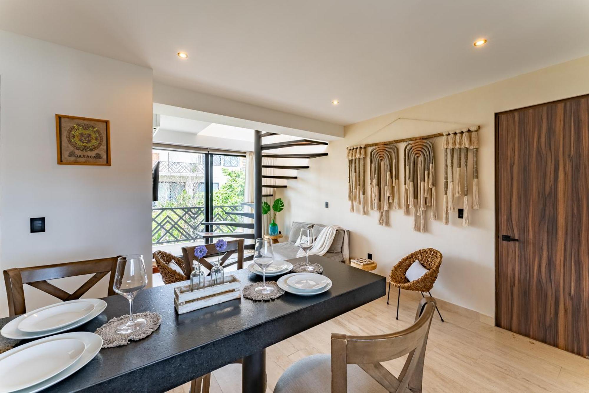 Tulum Stylish 2BR Penthhouse, Private Terrace, Grill and Pool view 4