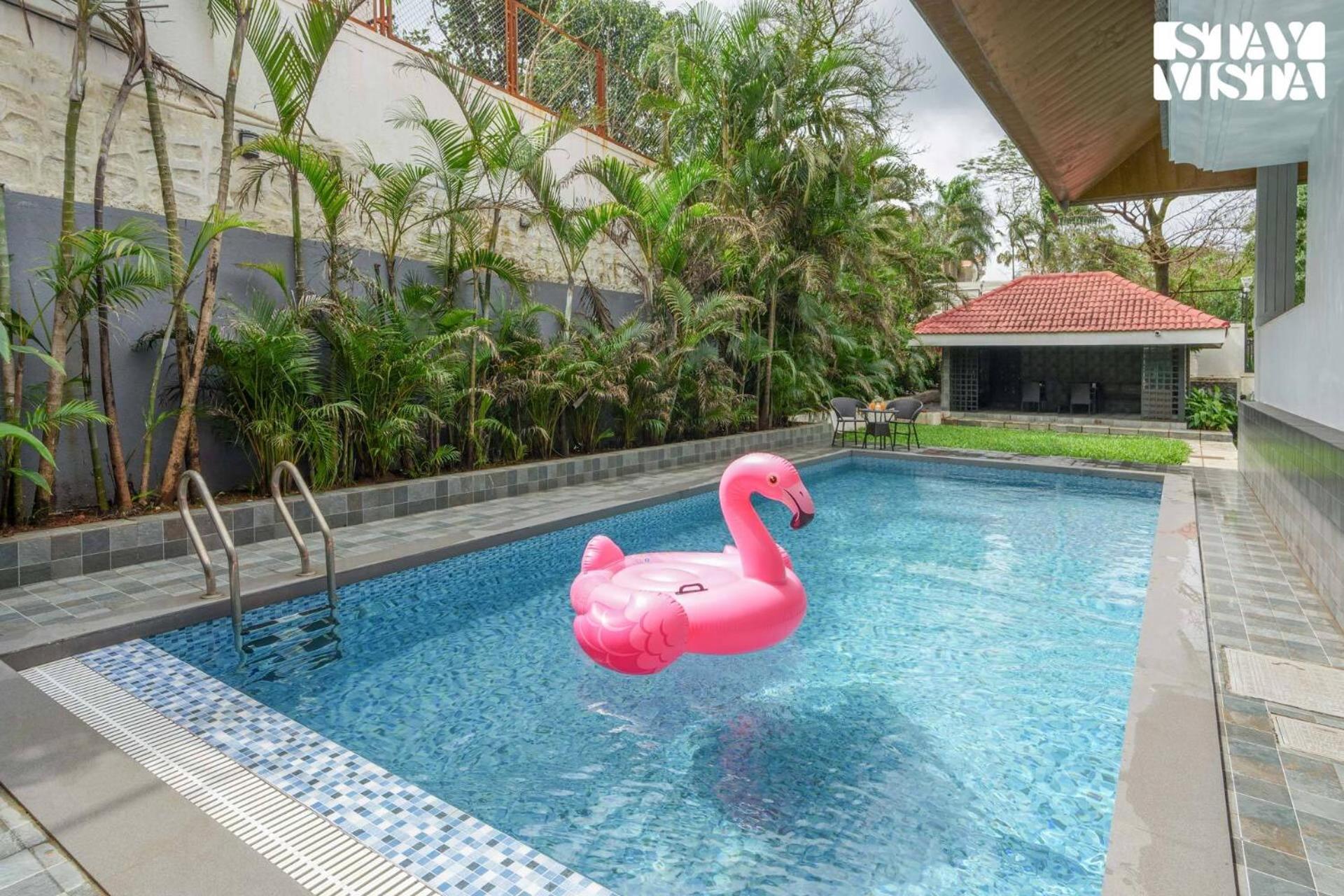 StayVista's Casa Ember - Relax with a Pool Table, Gazebo, and Inviting Swimming Pool view 2
