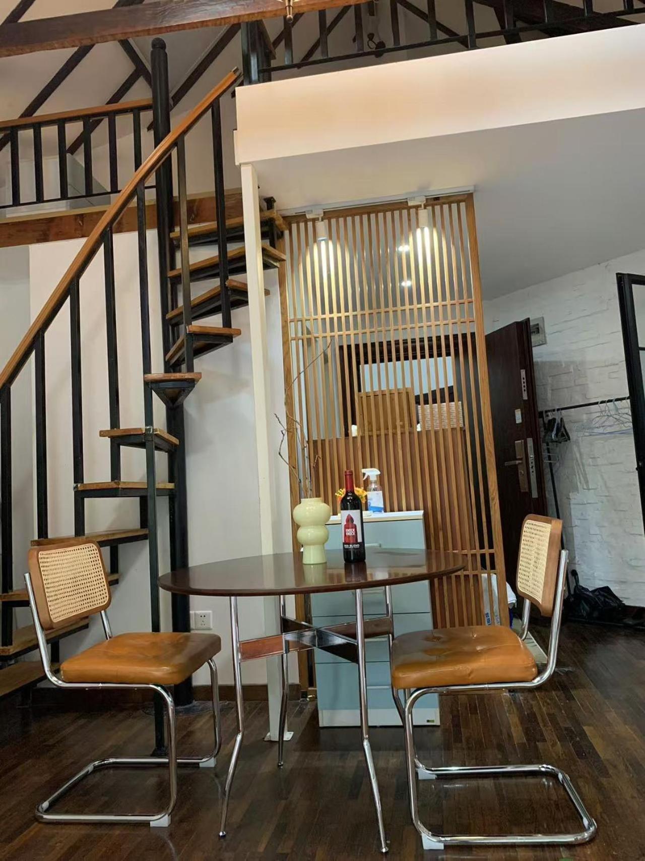 Shanghai Historical Forest Cabin loft With Balcony at second floor near middle Huaihai road
