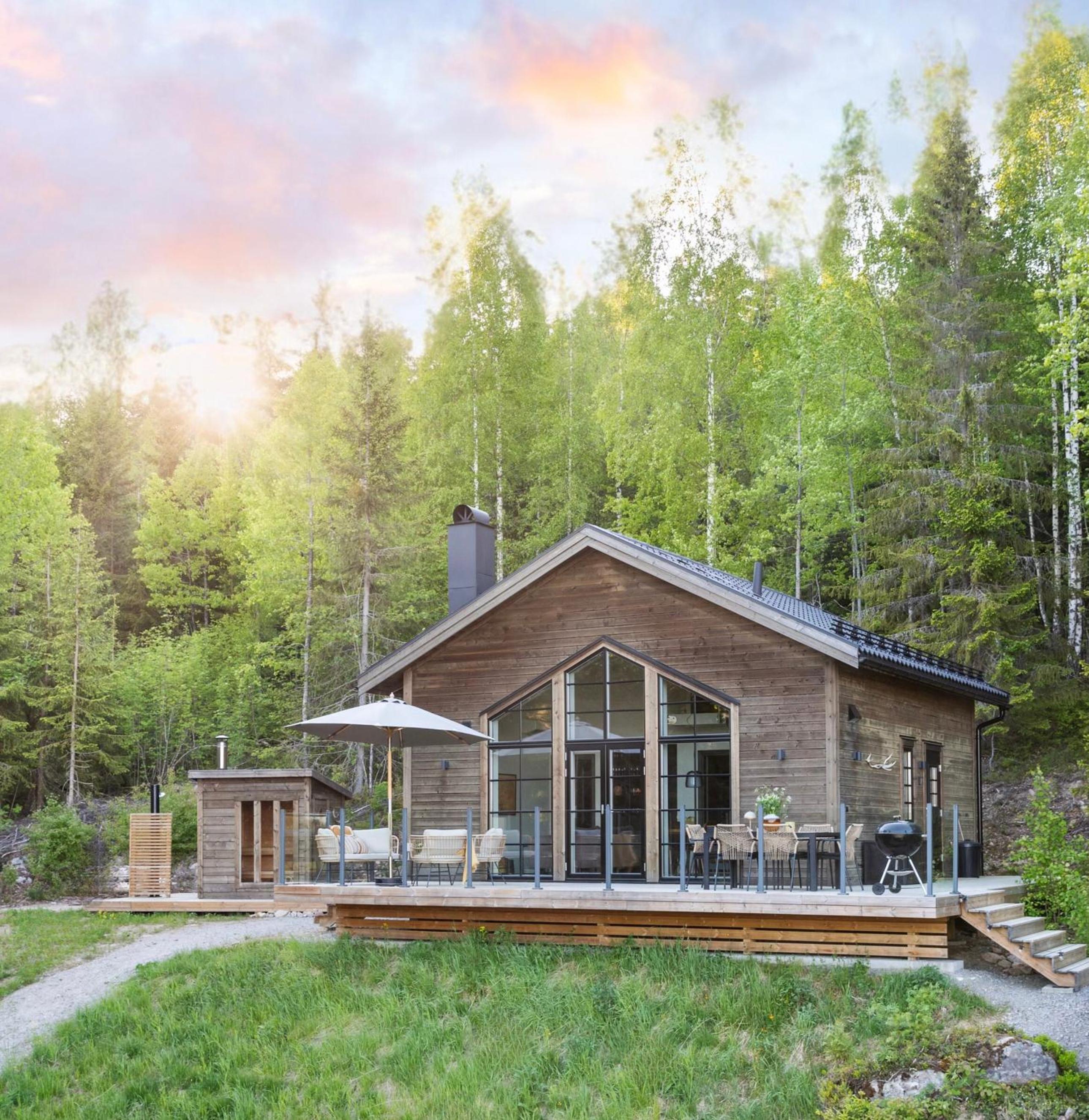 Newly built cabin with sauna, fireplace and amazing view view 2