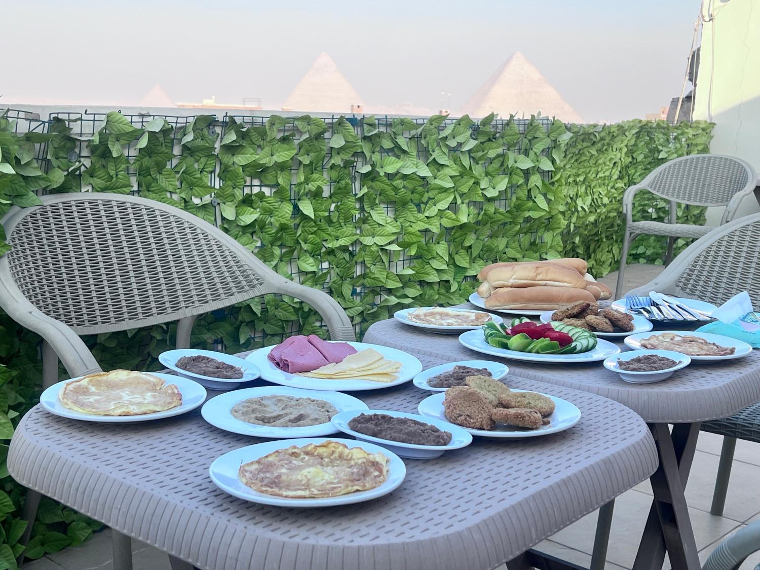 Ritz pyramids view
