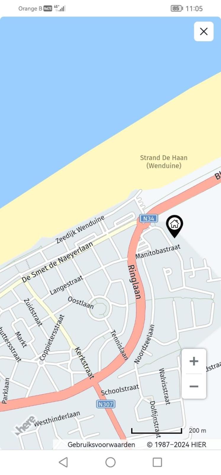 Studio Amor op het gelijkvloers met tuintje nabij strand