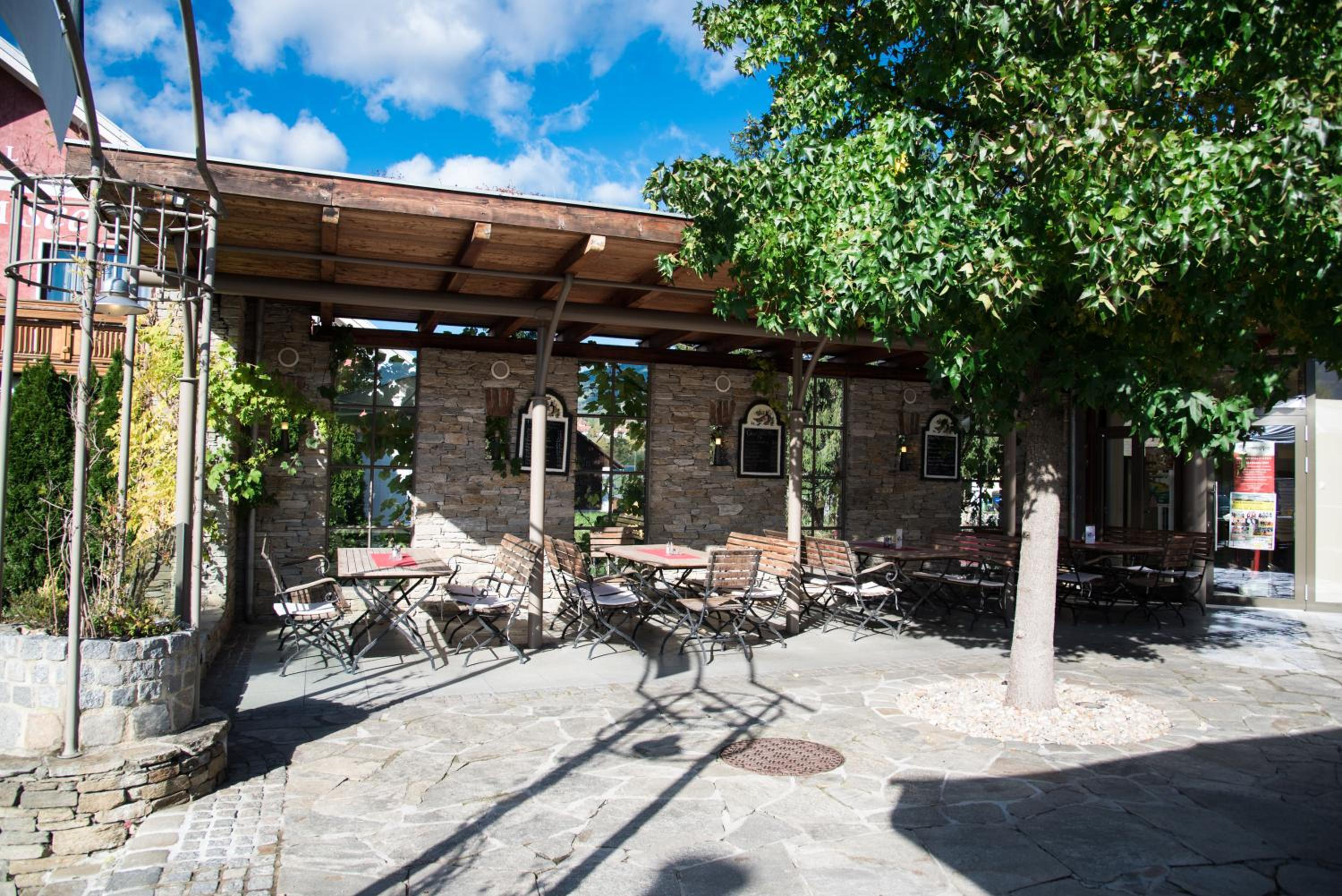 outdoor BBQ area