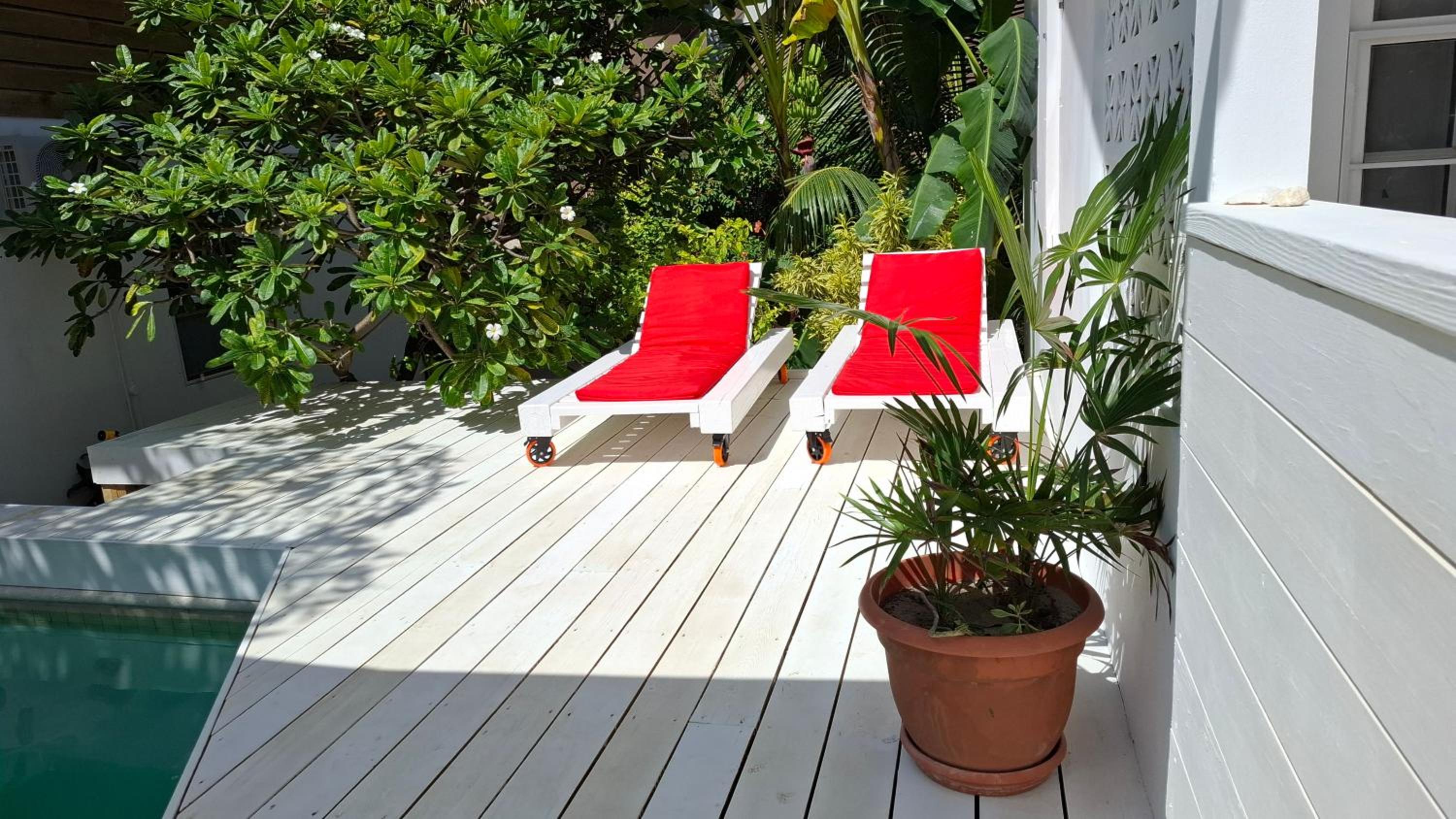 Amanda's Place Yellow Studio - Pool and Tropical garden