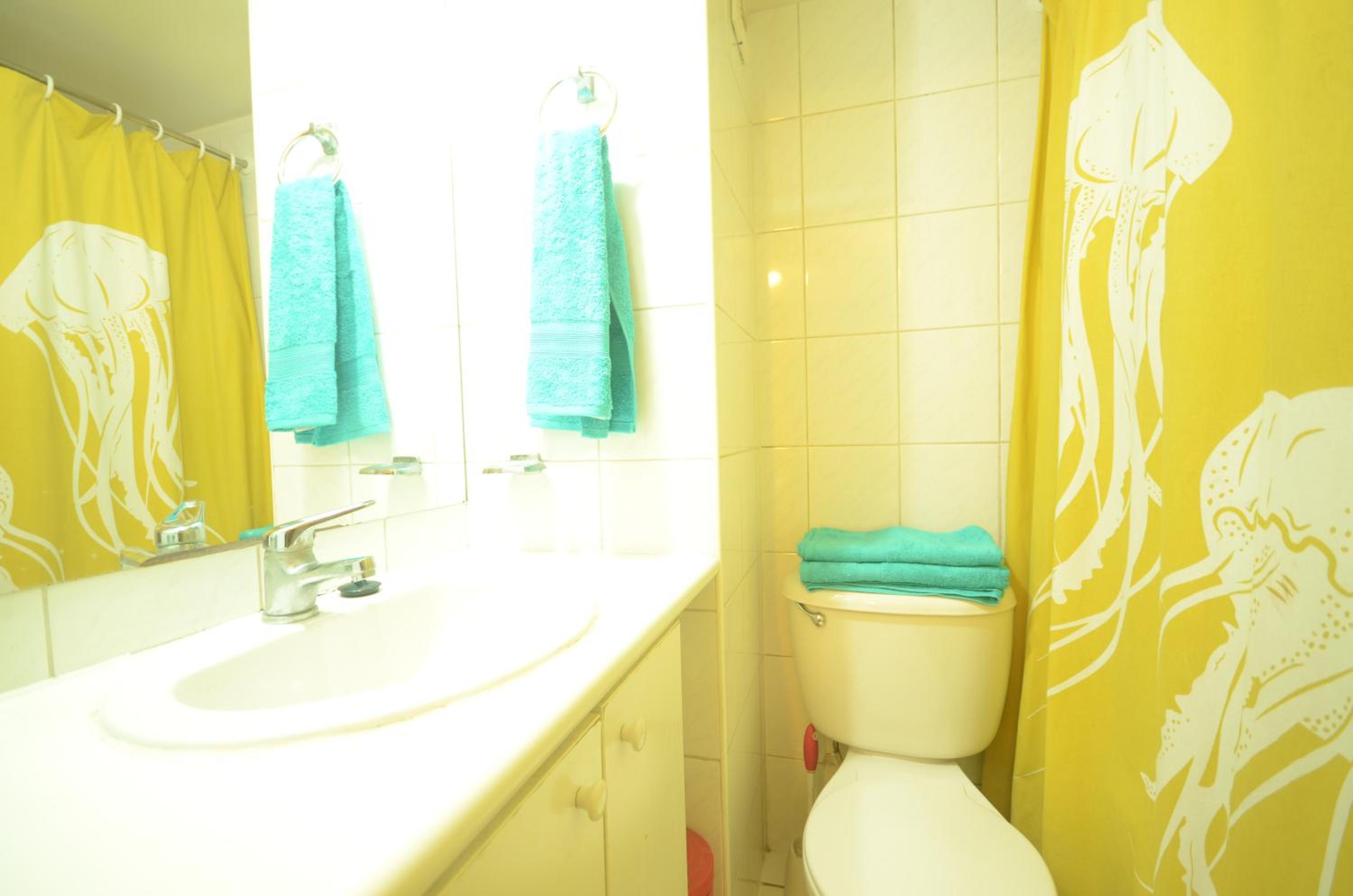 Room and bathroom in private residence