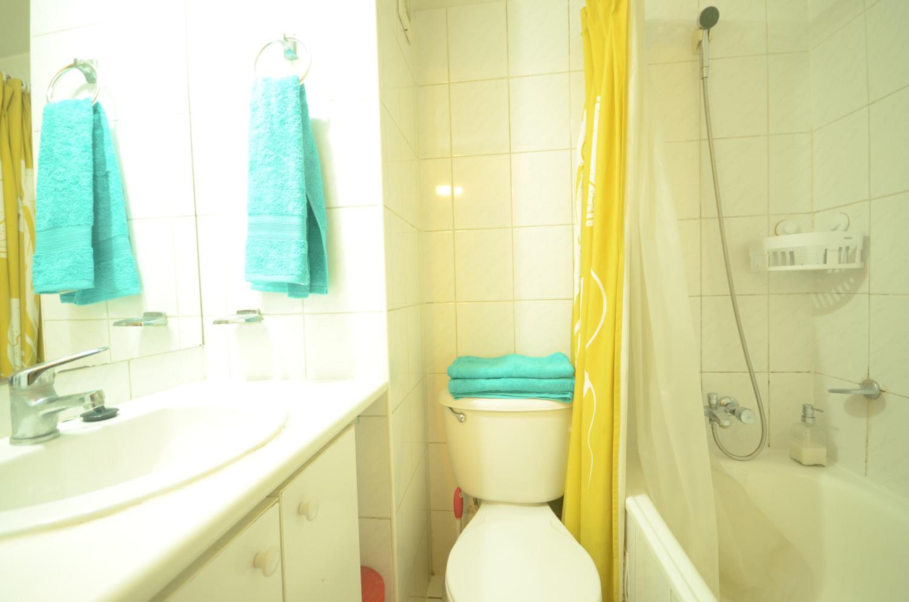 Room and bathroom in private residence