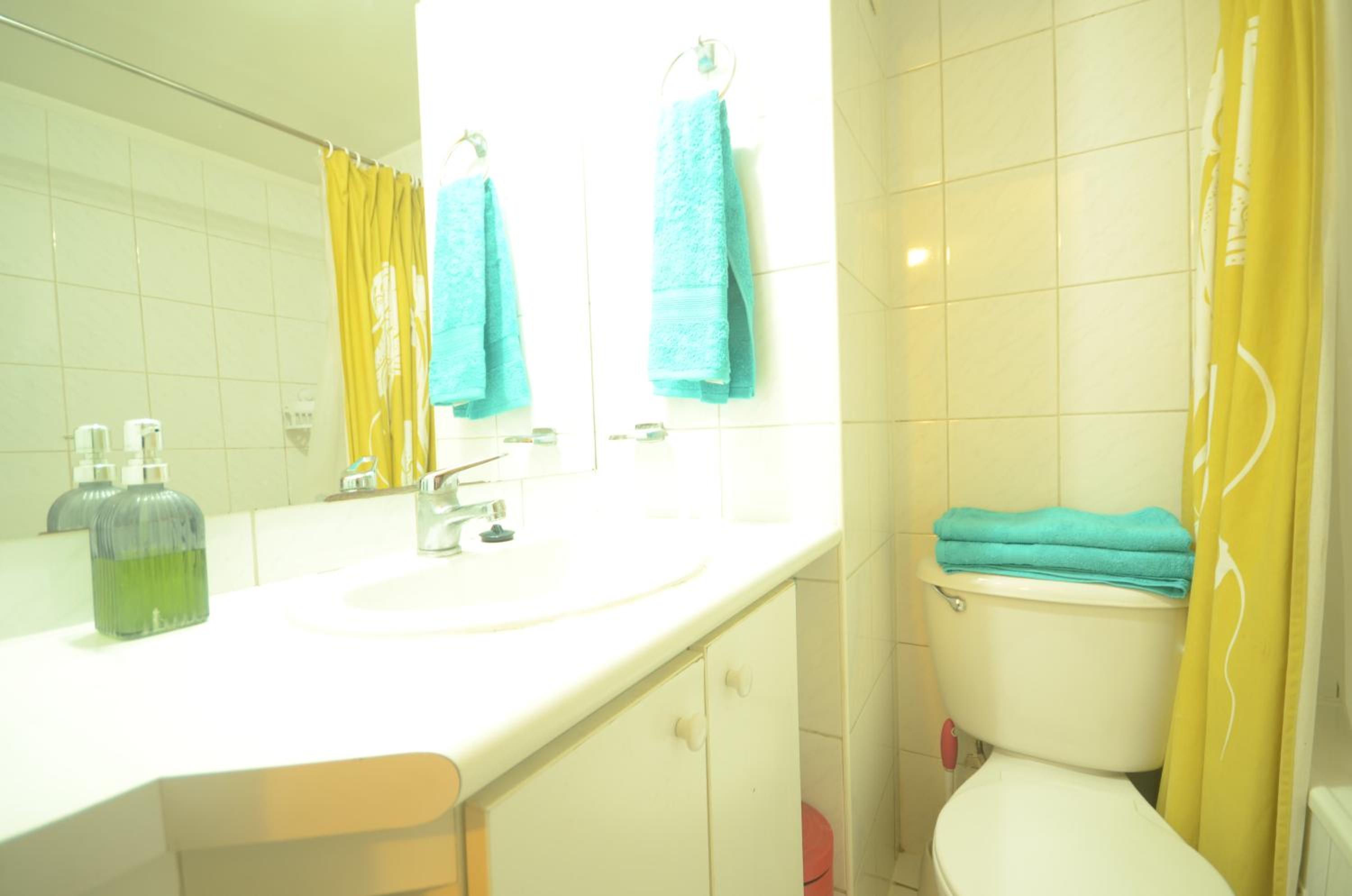 Room and bathroom in private residence