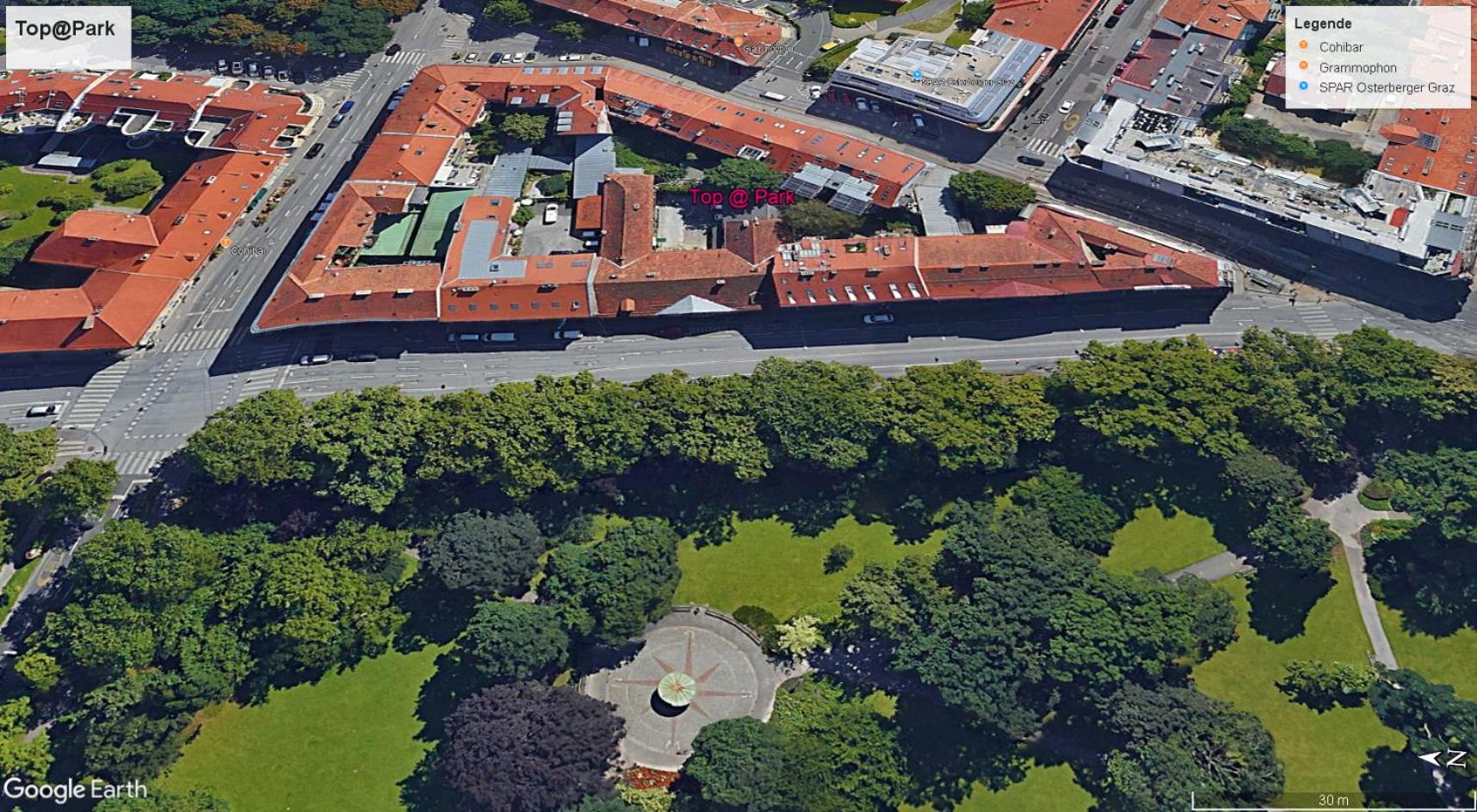 Top at Park, das luxuriöse Appartement mit Terrasse und Parkplatz im Herzen von Graz
