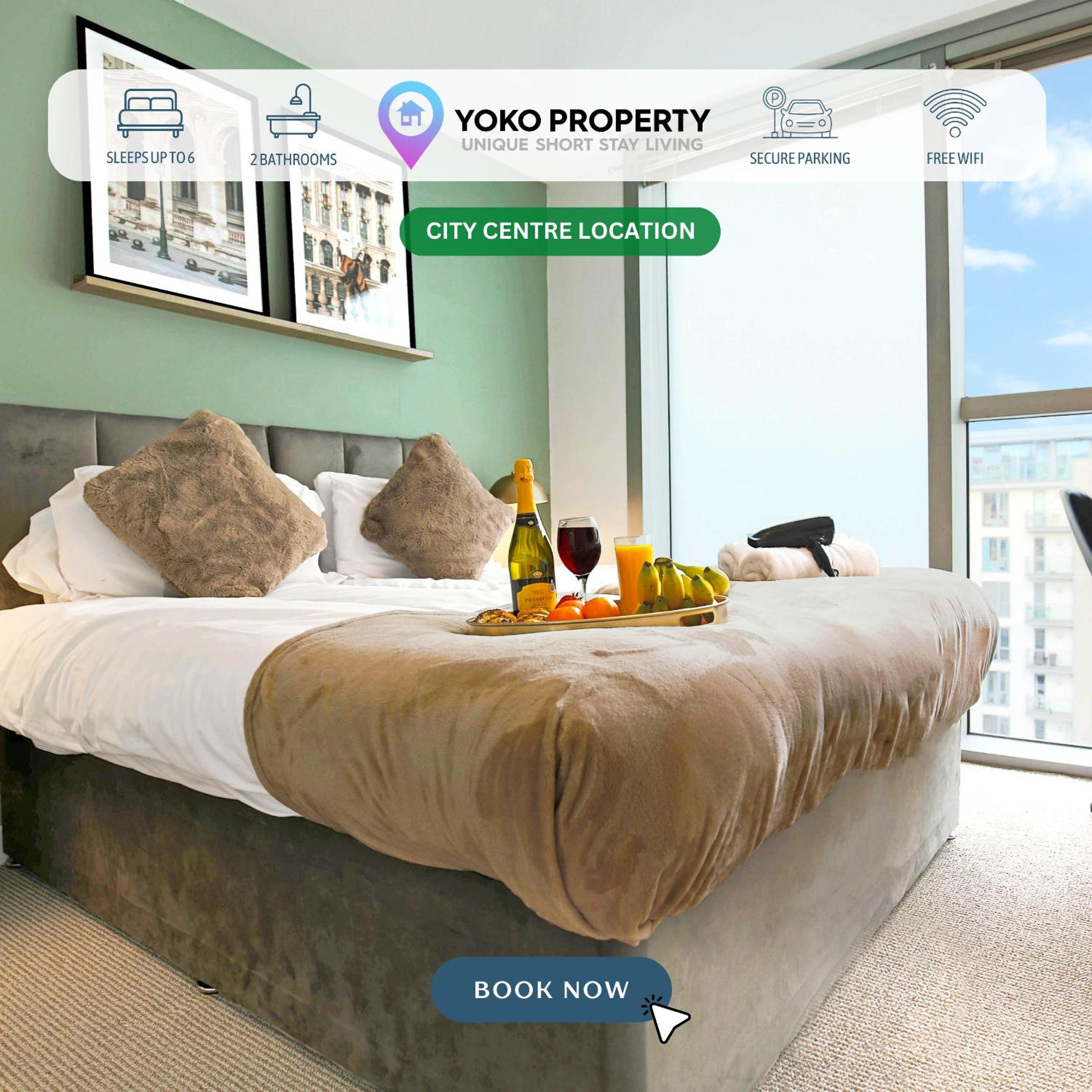 Beautiful Flat @ The Hub • City Centre • Free Parking • Sky TV • Fast WiFi • Yoko Property view 4