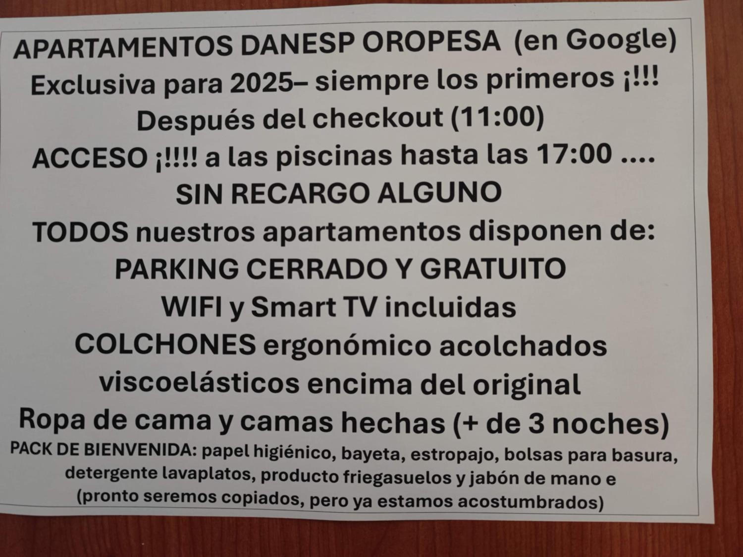Apartamentos Danesp-Playa de les Amplaries Marina Dor- Frontales al Mar