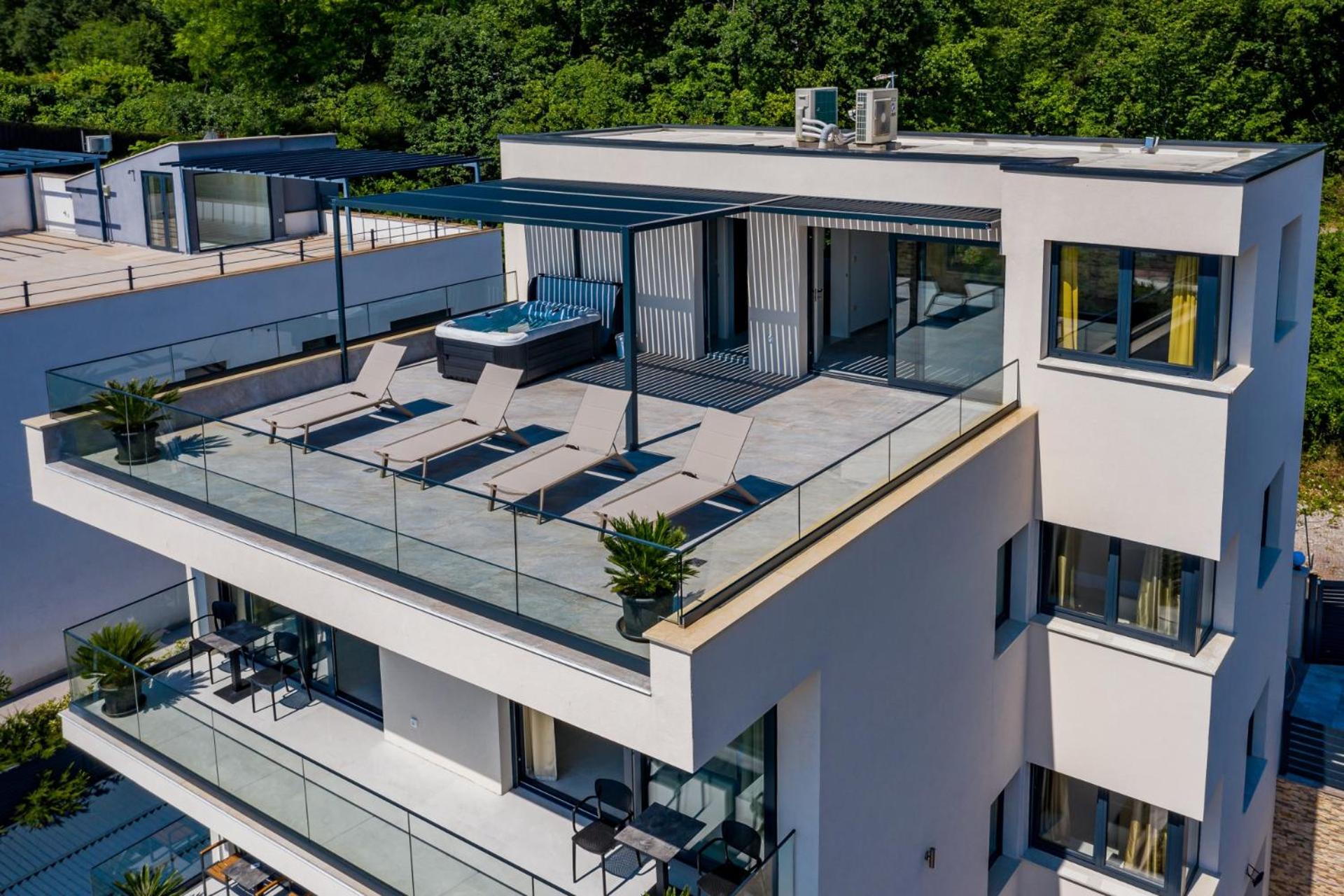 Villa Lamia in Opatija with a sea view