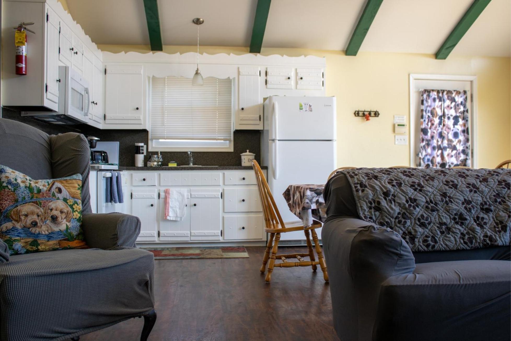 Fenced Yard Chalets from Good Dog Vacations at Big Valley Resort